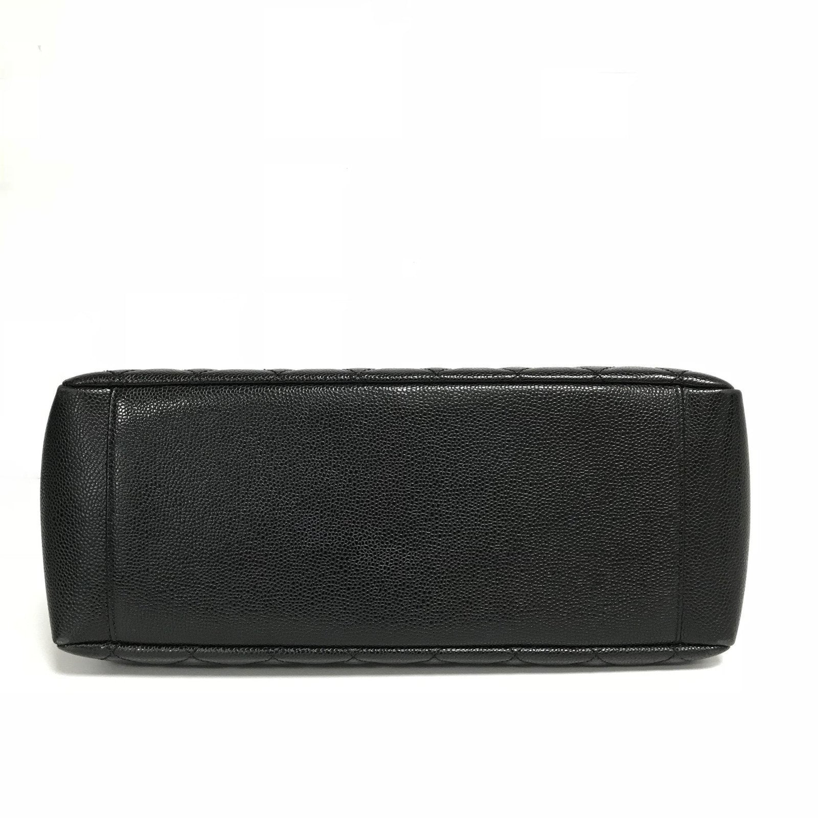 Chanel GST Black Caviar Quilted Grand Shopping Tote