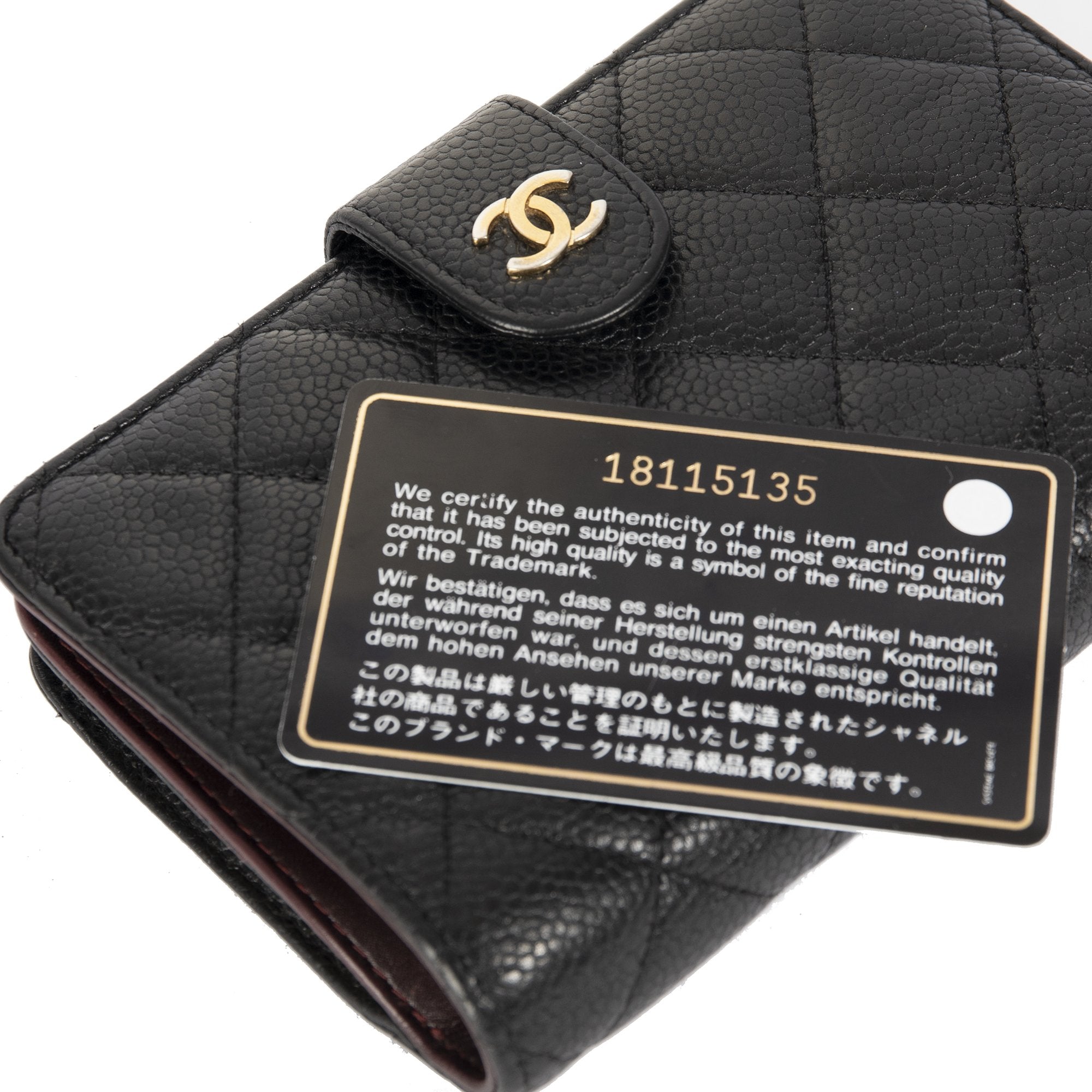 Chanel L-Zip Wallet w/ Box