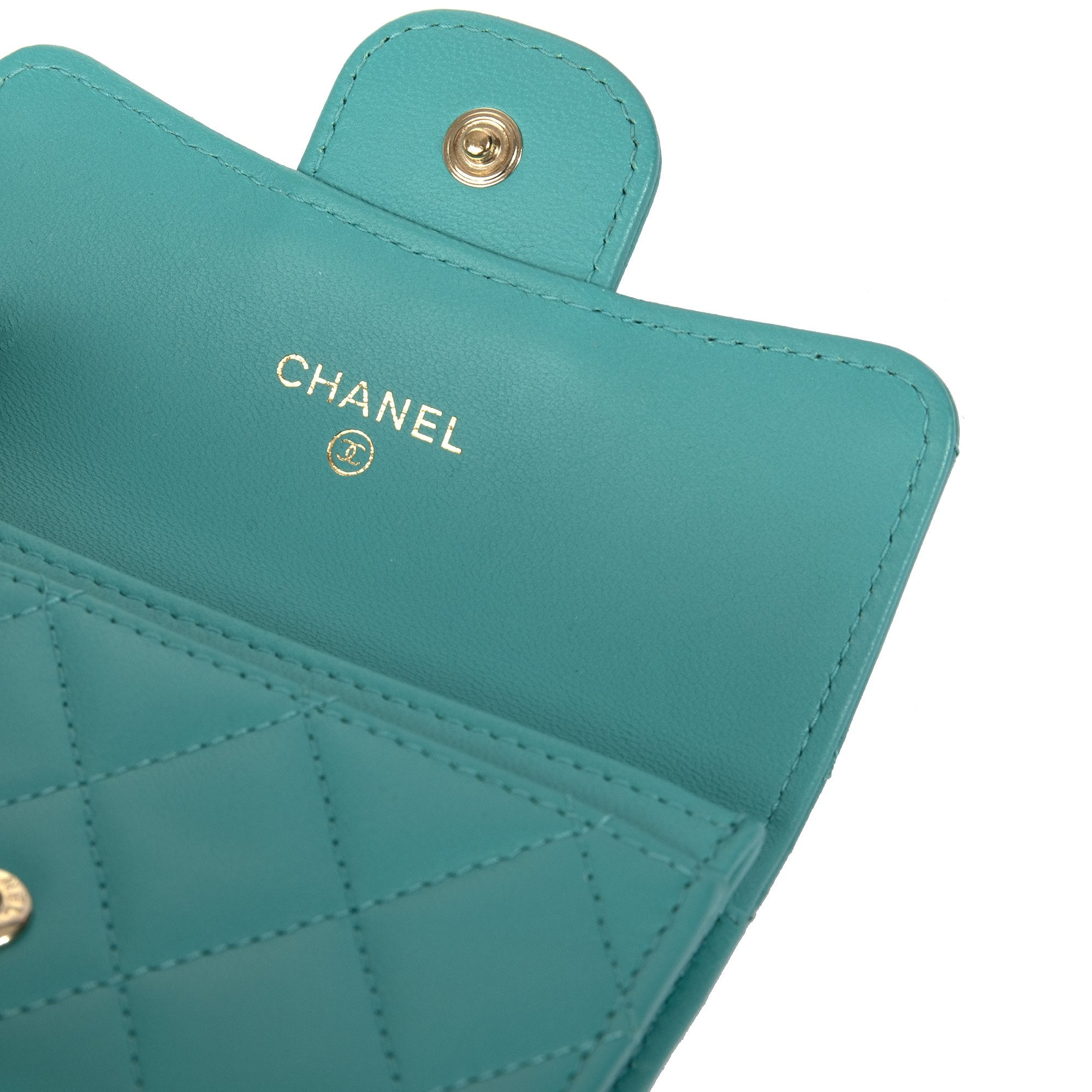 Chanel Lambskin Classic Card Holder w/ Box