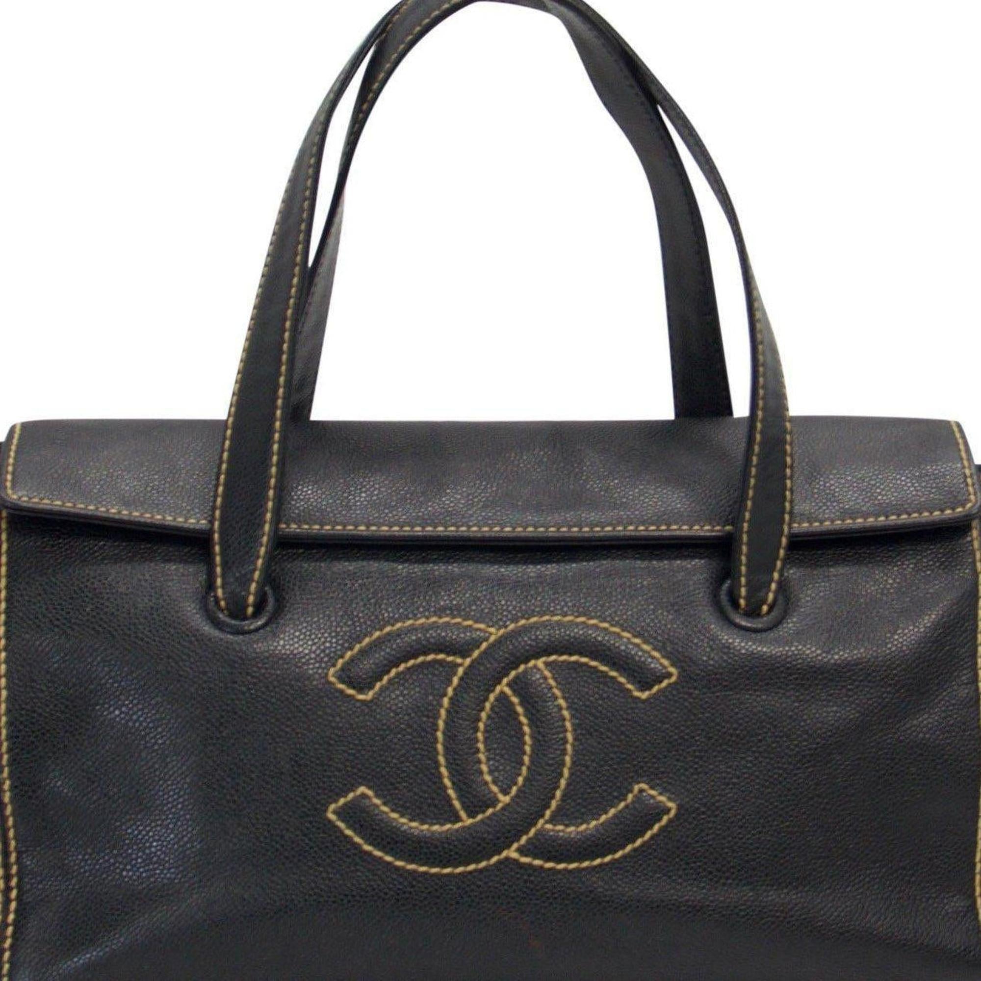 Chanel Large CC Stitch Flap Satchel