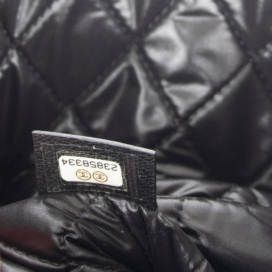 Chanel Large Mademoiselle Quilted Lambskin Leather O-Case Clutch w/ Box