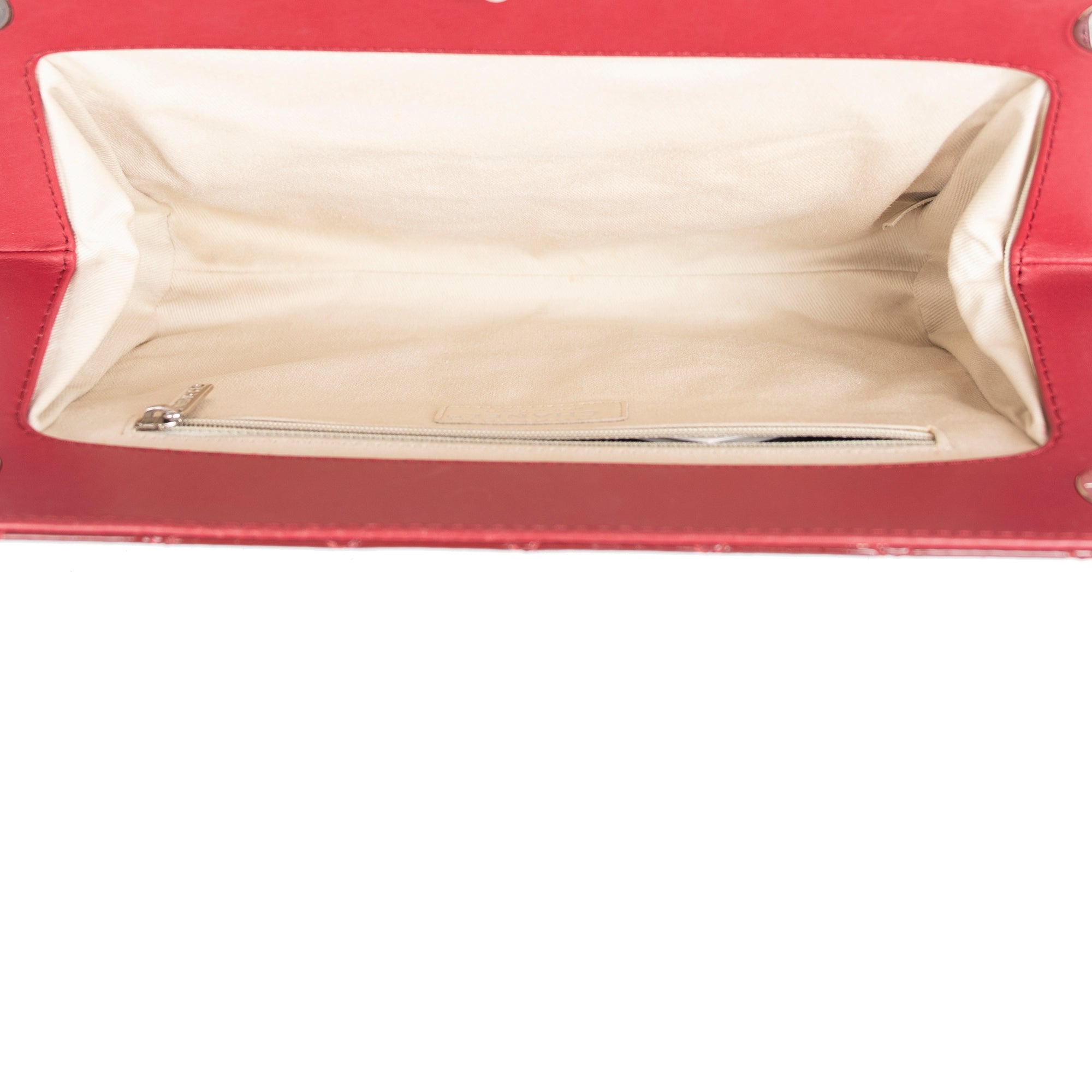 Chanel Large Patent Leather Timeless CC Frame Clutch w/ Authenticity Card