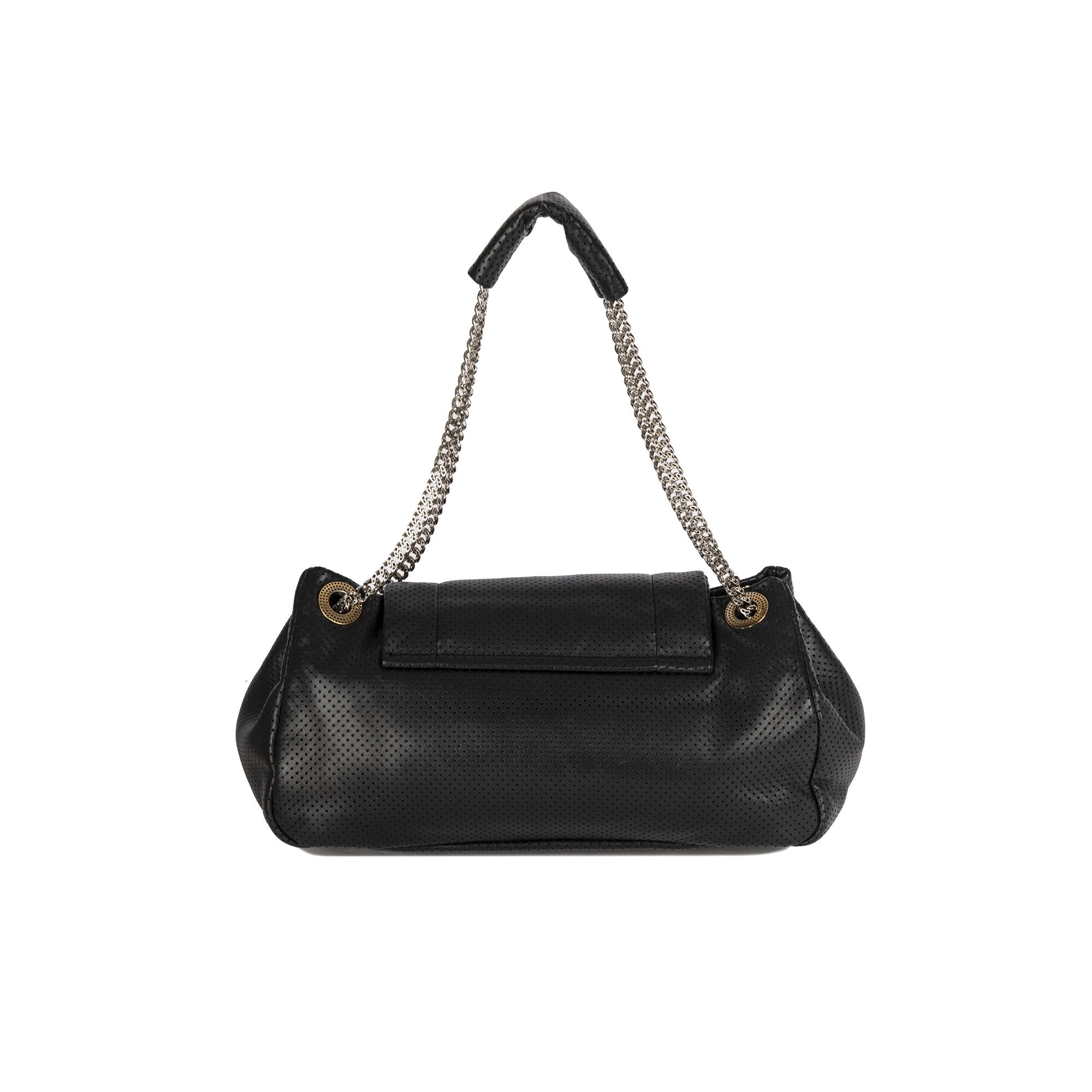 Chanel Drill Accordion Flap Bag - Black Shoulder Bags, Handbags