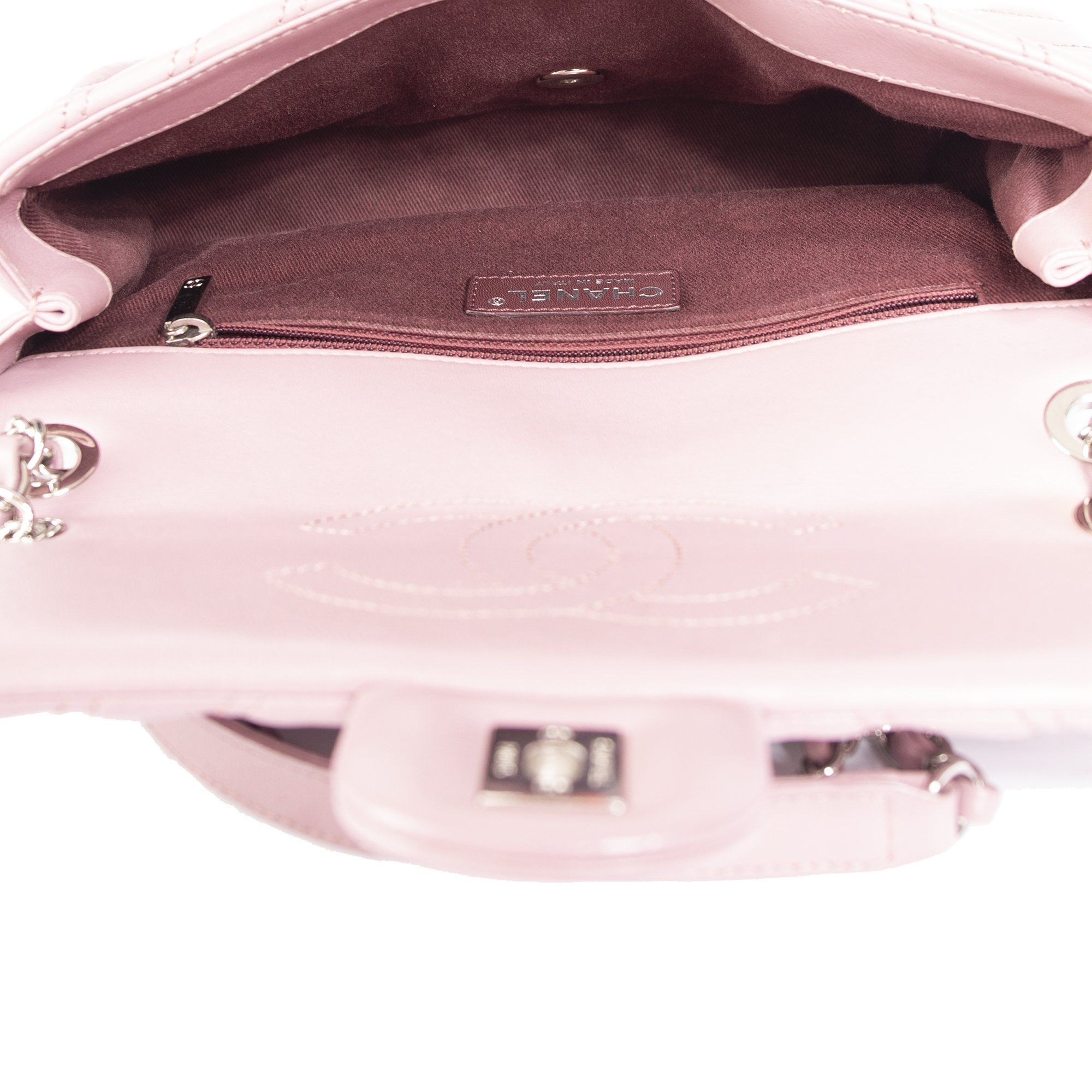 Chanel Medium Chevron Double Stitch Single Flap Bag