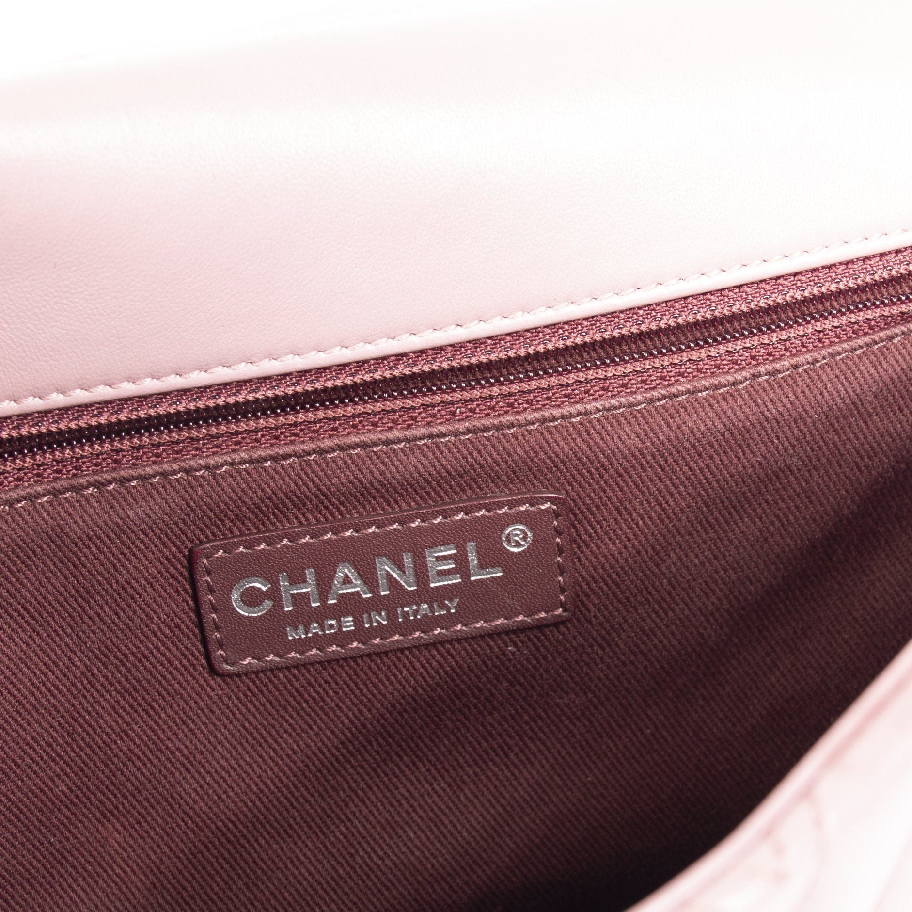 Chanel Medium Chevron Double Stitch Single Flap Bag