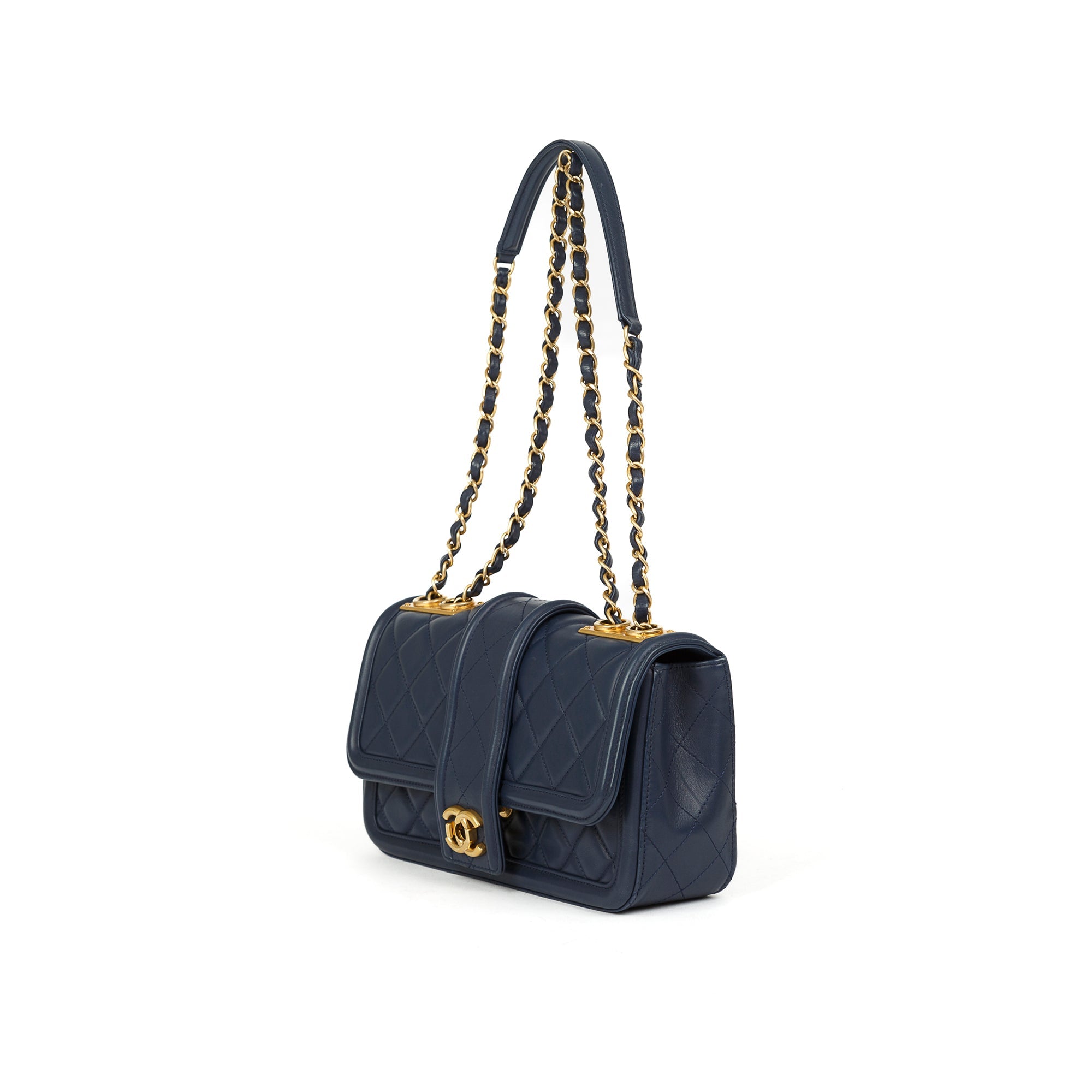 Chanel Medium Elegant CC Flap Bag w/ Authenticity Card