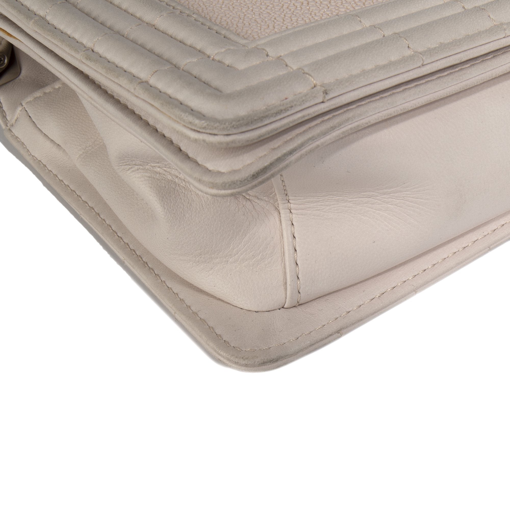 Chanel Medium Galuchat Boy Bag w/ Box