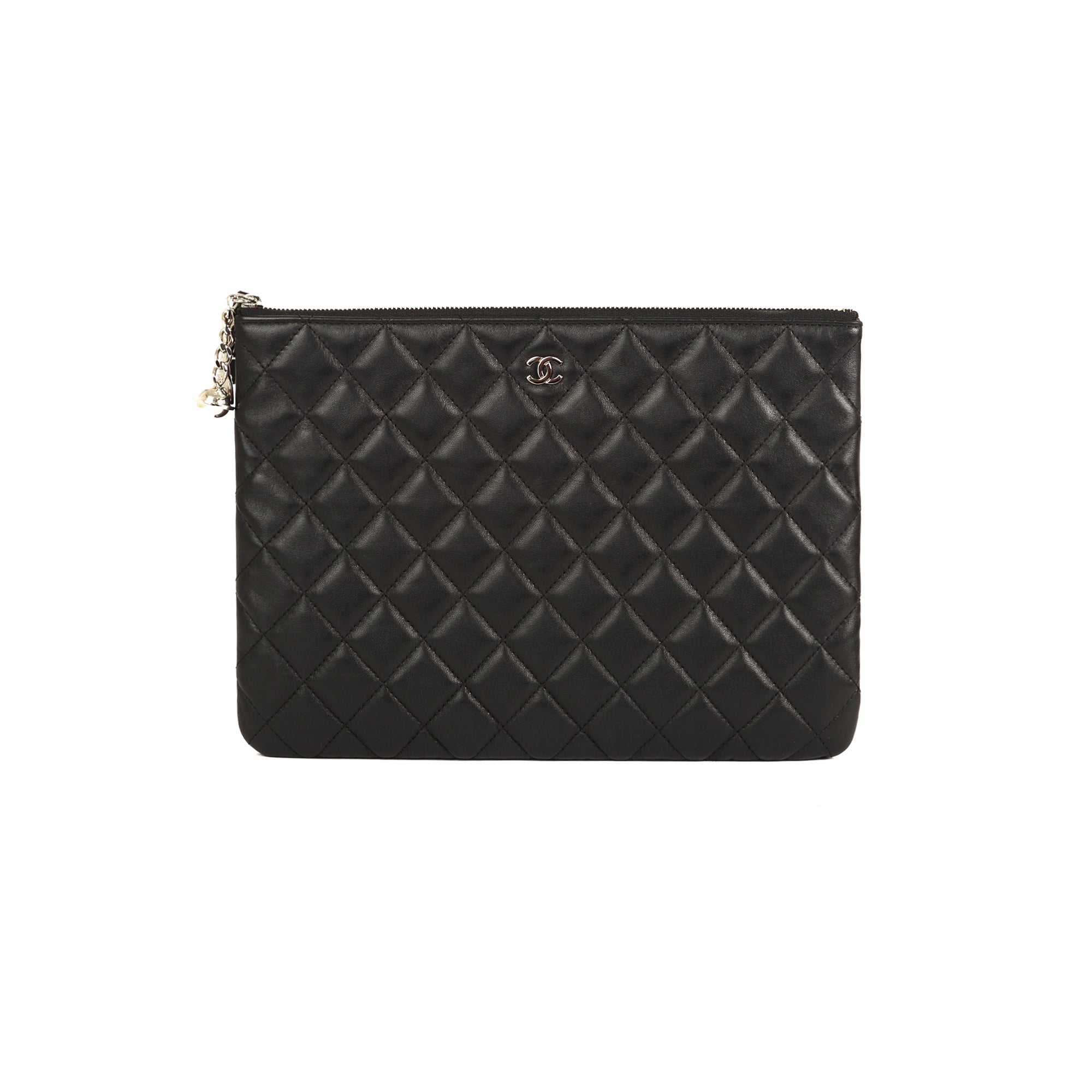 Chanel Medium O-Case Clutch with Cosmo Charm w/ Box & Authenticity Card