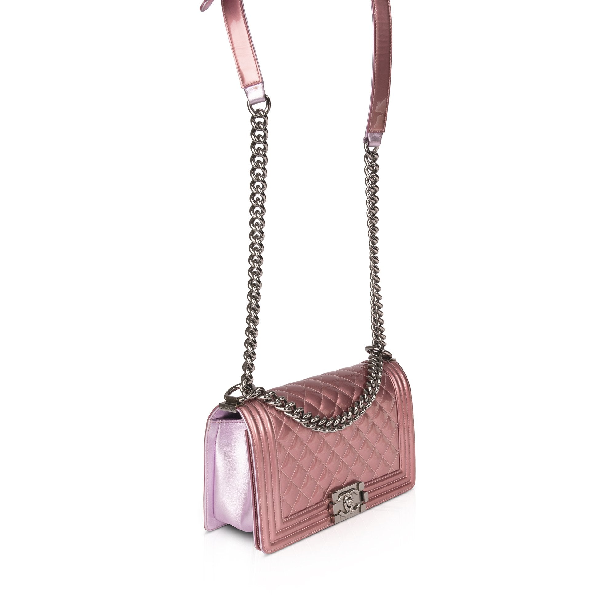 Chanel Medium Patent Boy Bag