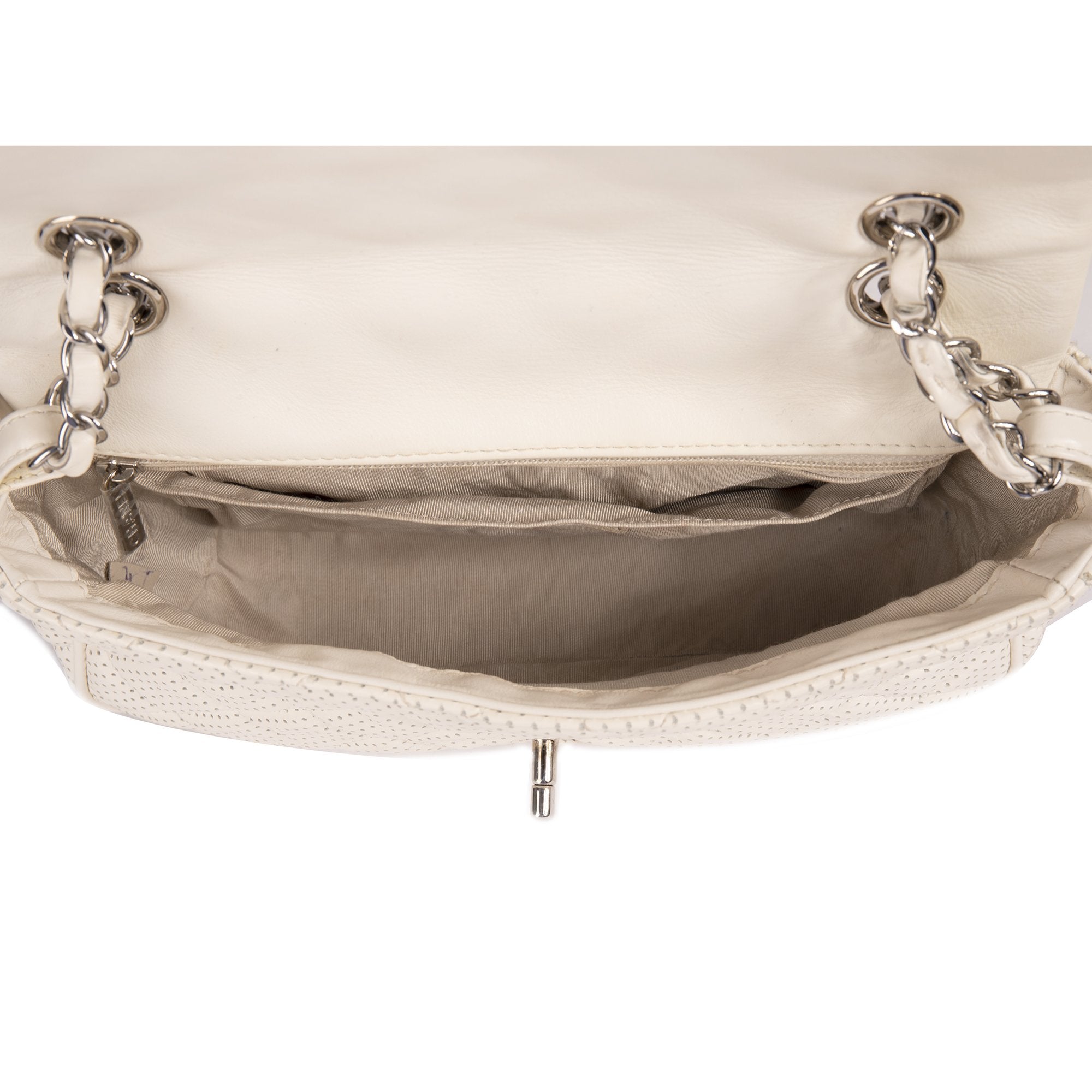 Chanel Medium Perforated Punch Flap Bag w/ Box