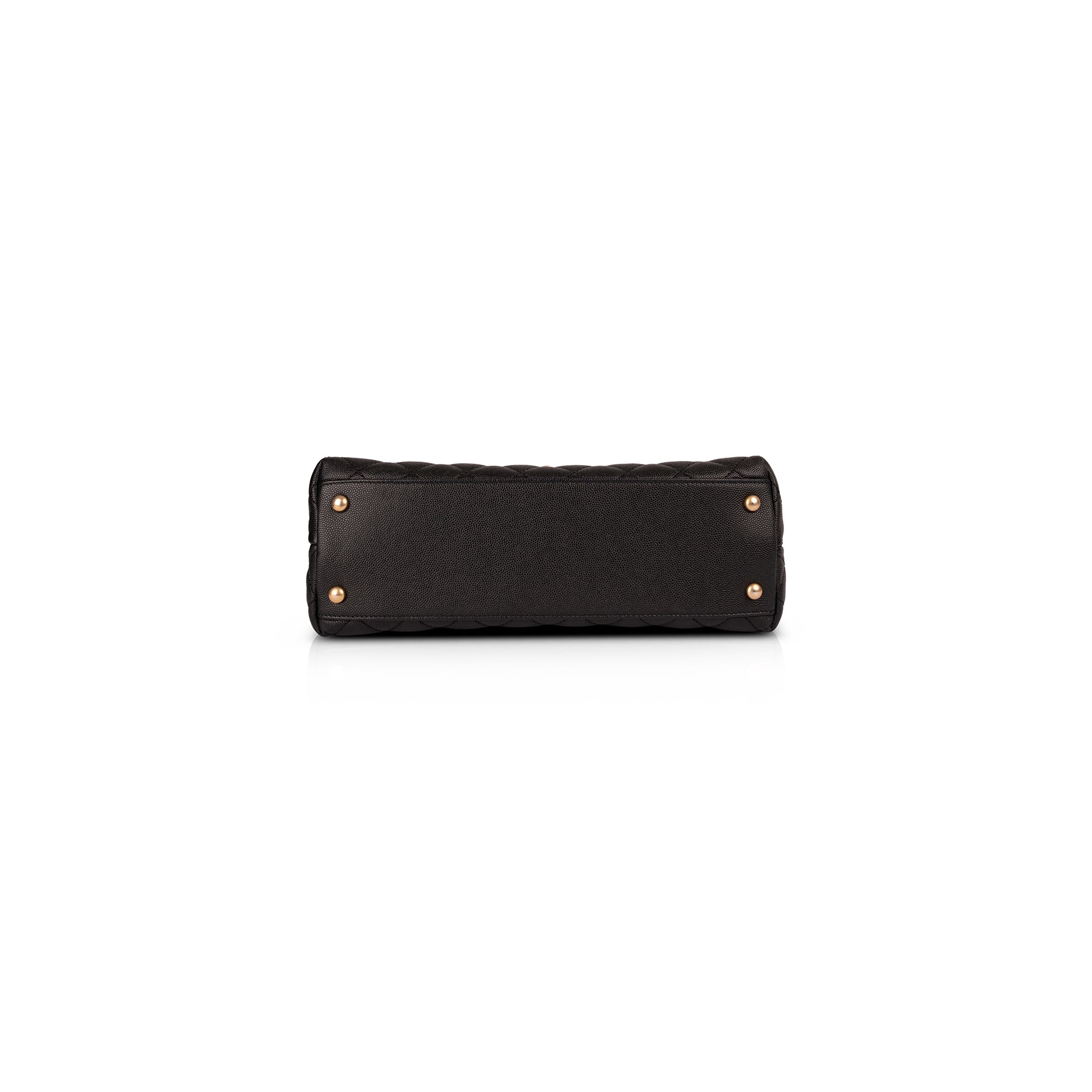 Chanel Medium Python-Trimmed Coco Handle Bag w/ Box, Receipt, Authenticity Card