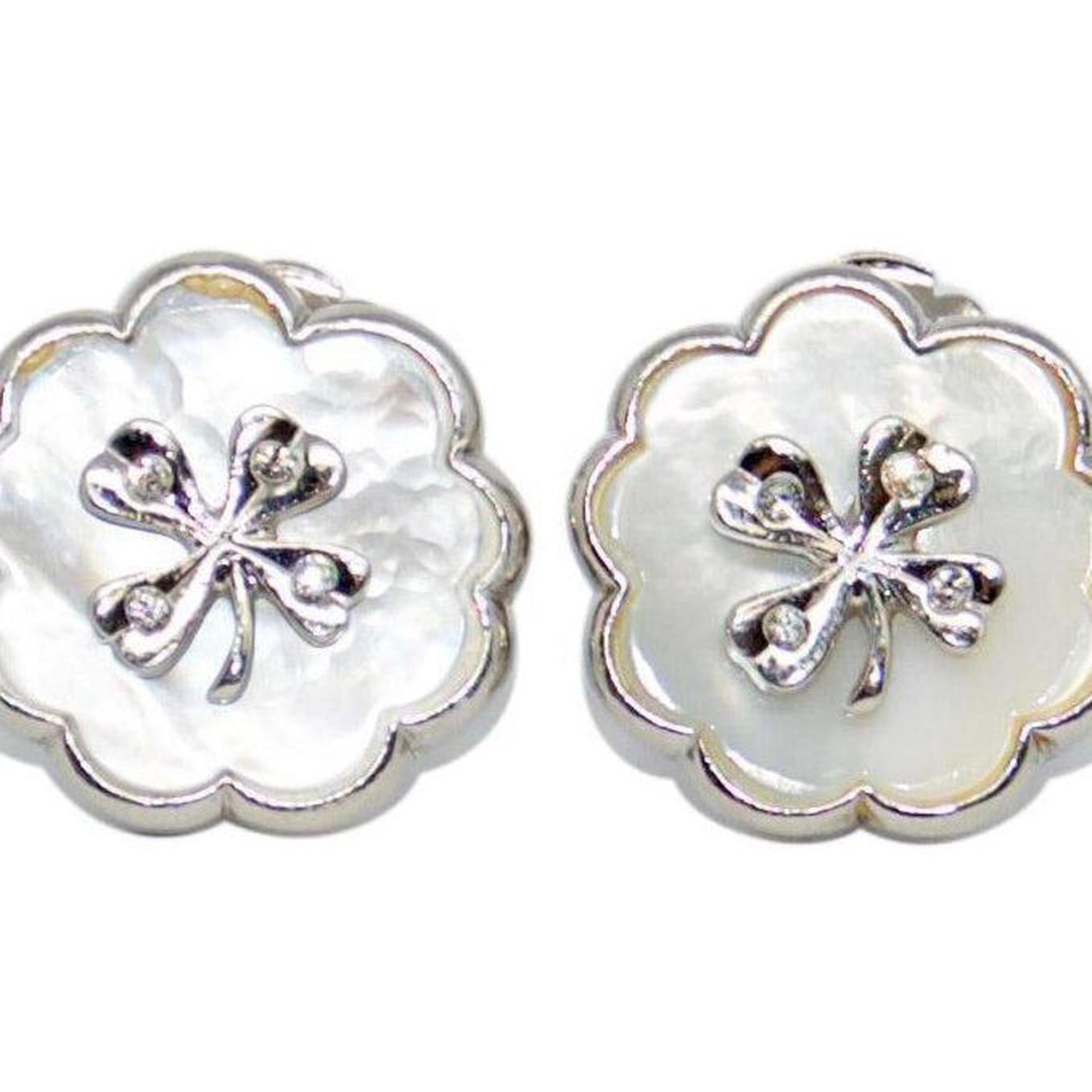 Chanel Mother of Pearl Clip-On Earrings