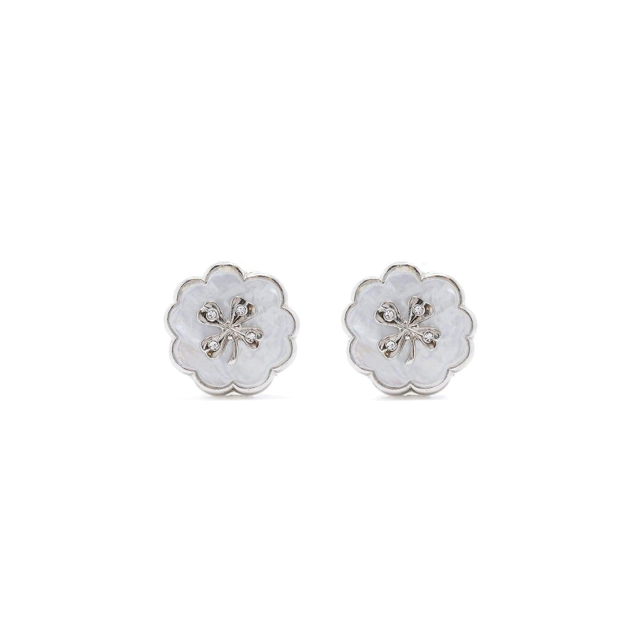 Chanel Mother of Pearl Clip-On Earrings