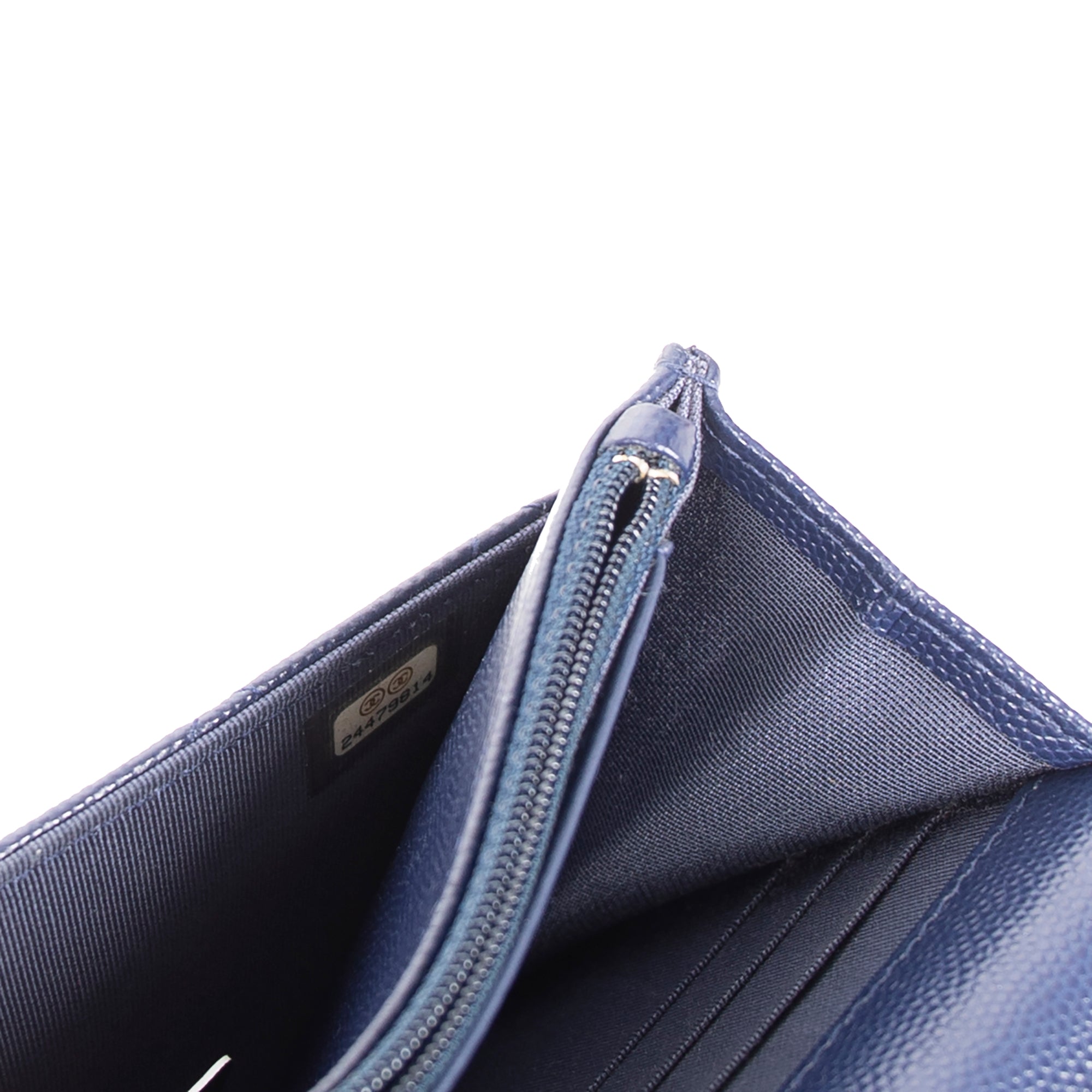 Chanel Navy Caviar Classic Wallet on Chain w/ Box & Authenticity Card