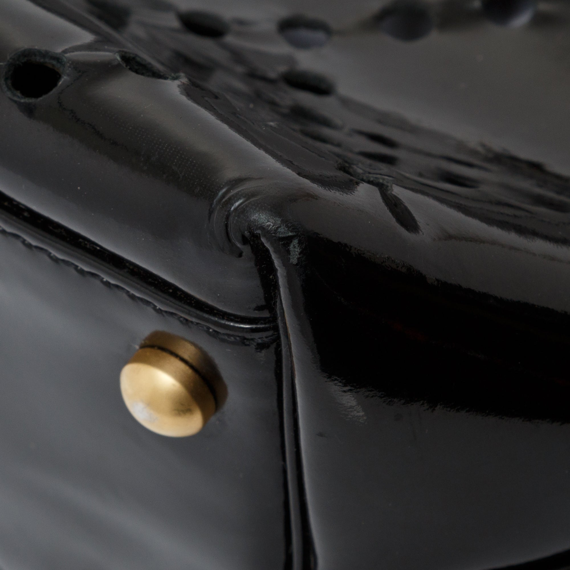 Chanel Perforated Patent CC Tote