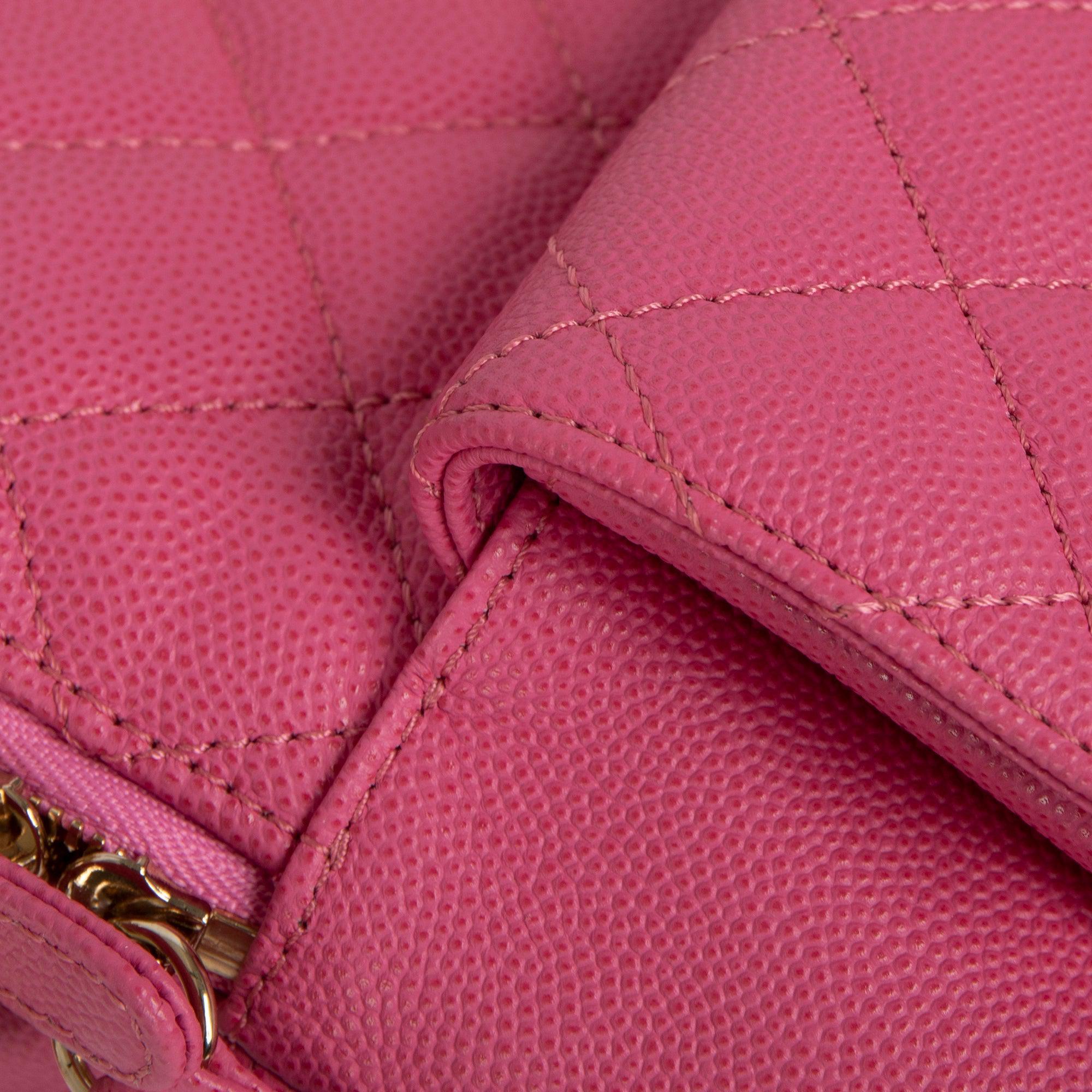 Chanel Pink Caviar CC Day Mini Backpack w/ Authenticity Card