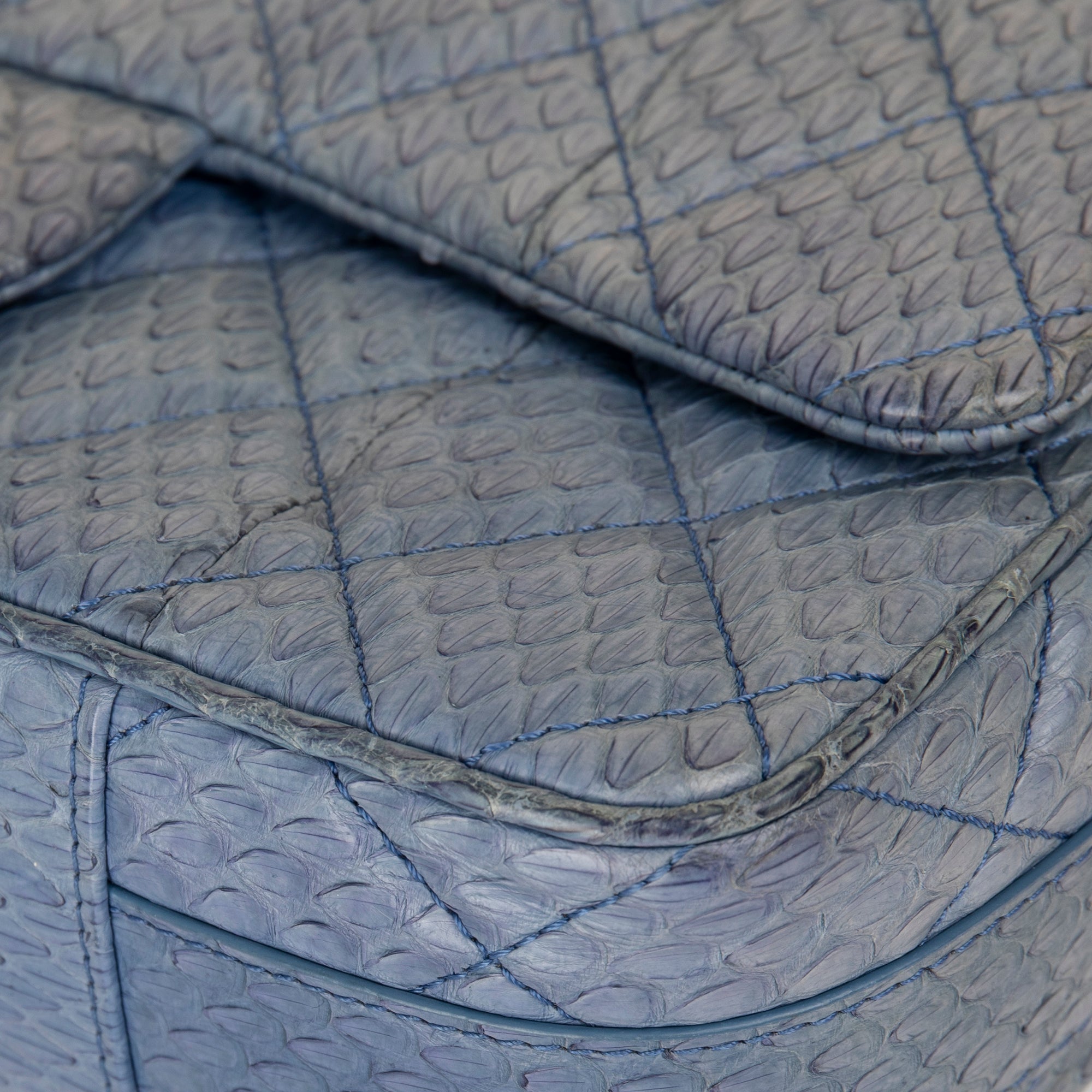 Chanel Python Easy Carry Medium Flap Bag