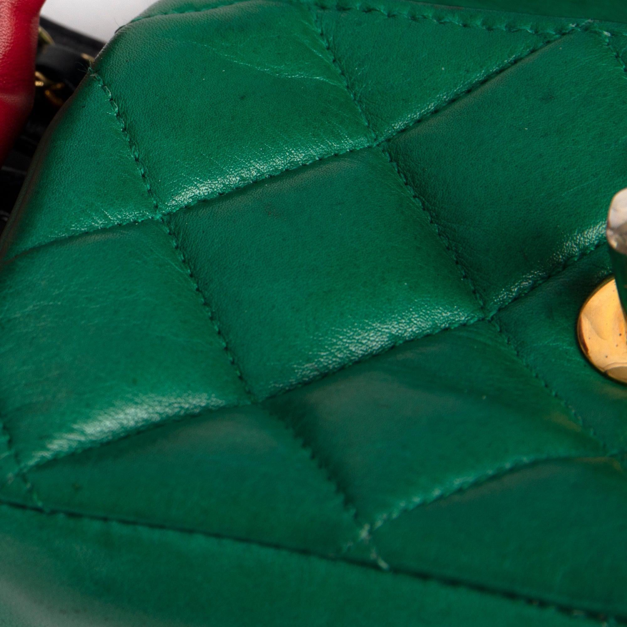 Chanel Quilted Leather Double CC Flap Belt Bag