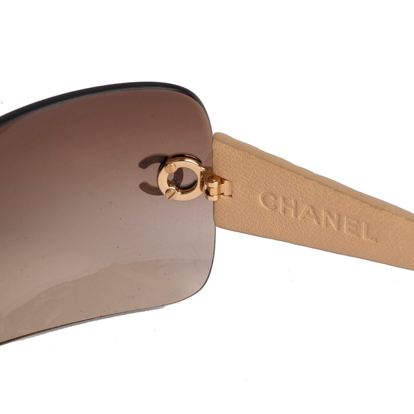 Chanel Quilted Leather Shield Sunglasses w/ Case – OLIVER