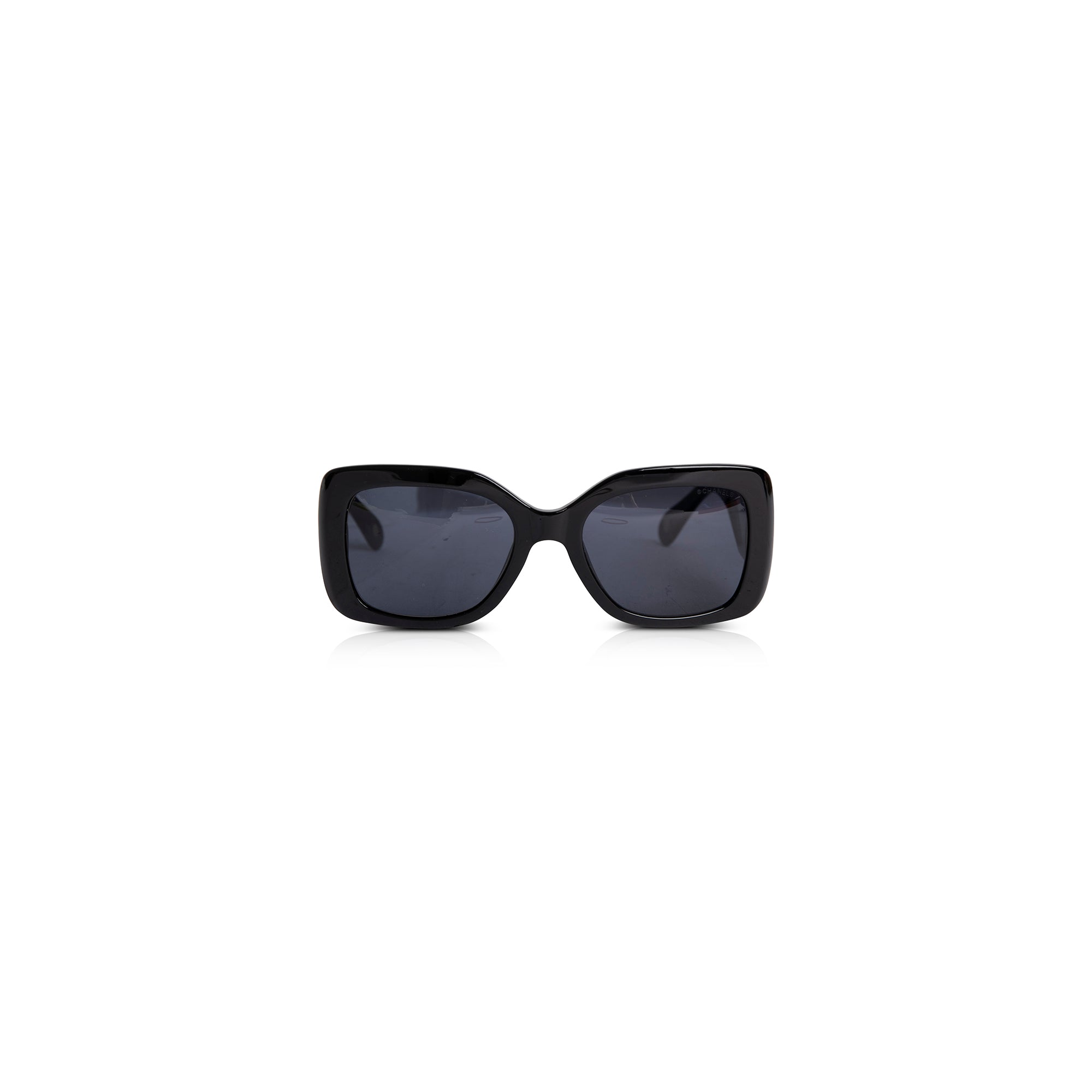 Chanel Quilted Shield Sunglasses w/ Case