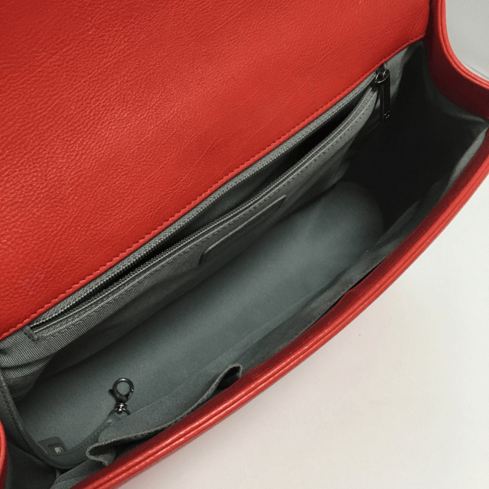 Chanel Red Jumbo Boy Bag