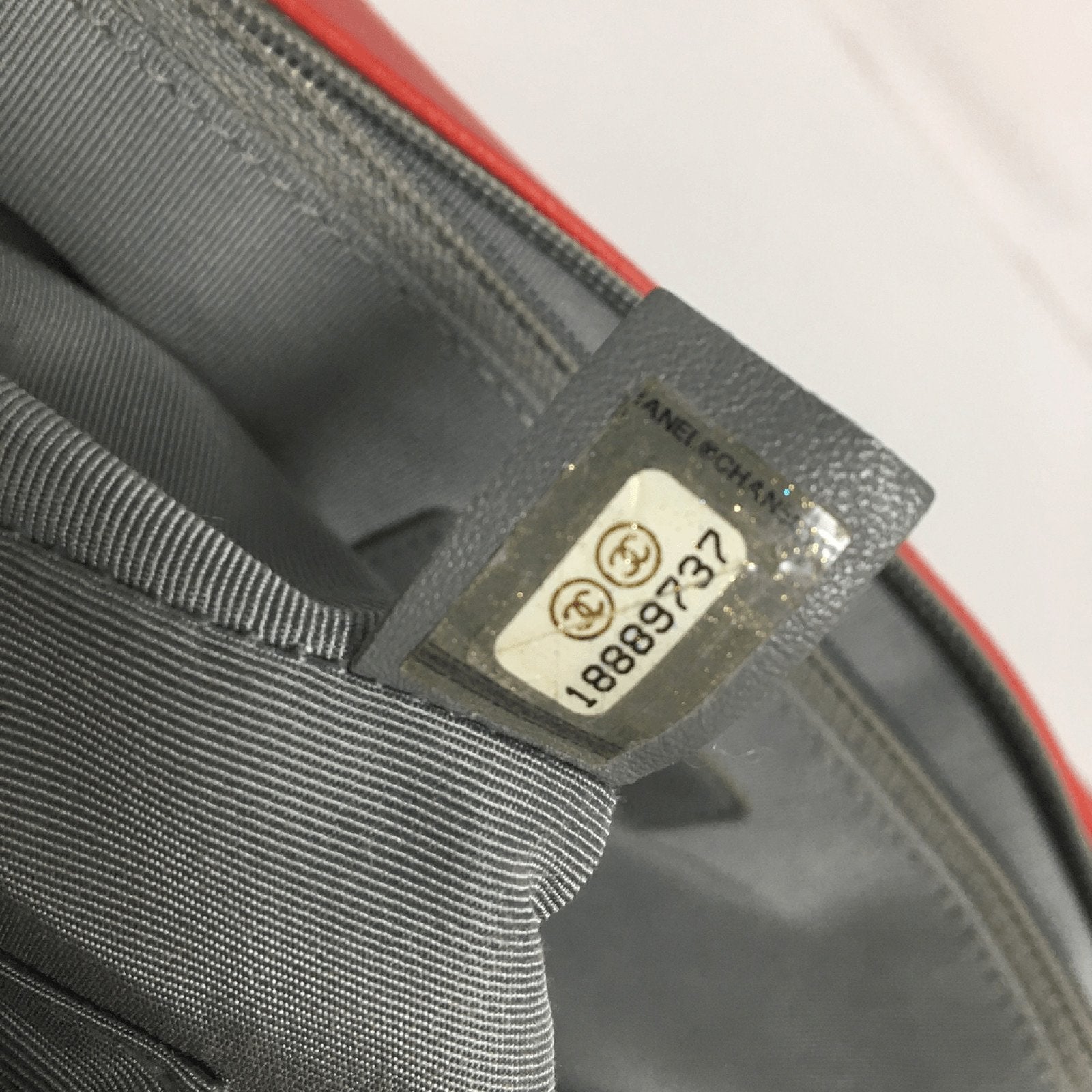 Chanel Red Jumbo Boy Bag