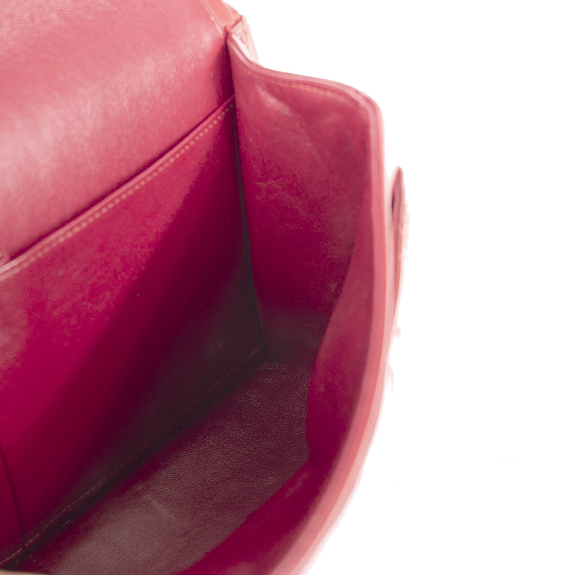 Chanel Red Patent Leather Classic Jumbo Double Flap Bag