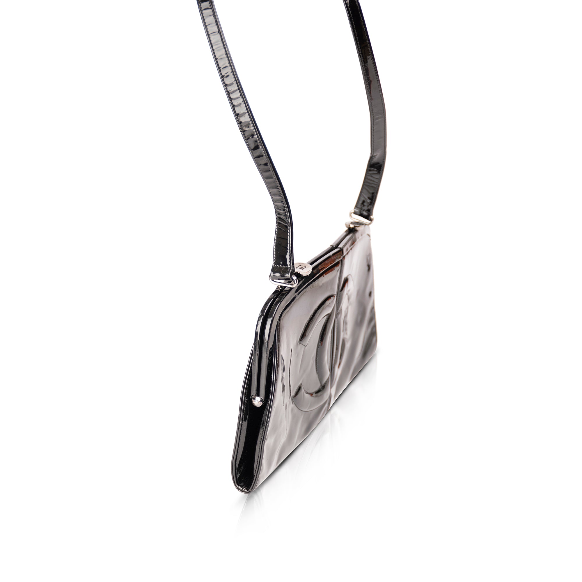 Chanel Runway Patent Leather Double Split Frame Bag