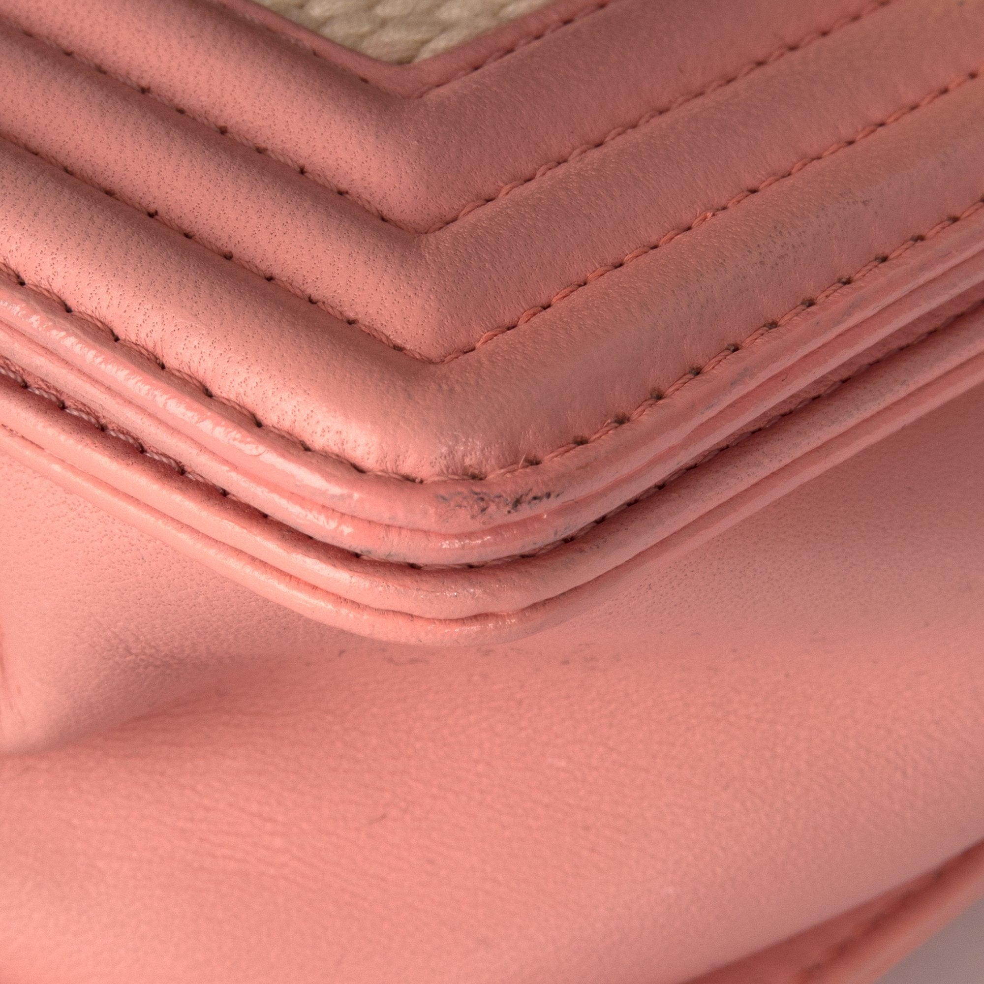 Chanel Small Braided Chevron Boy Bag