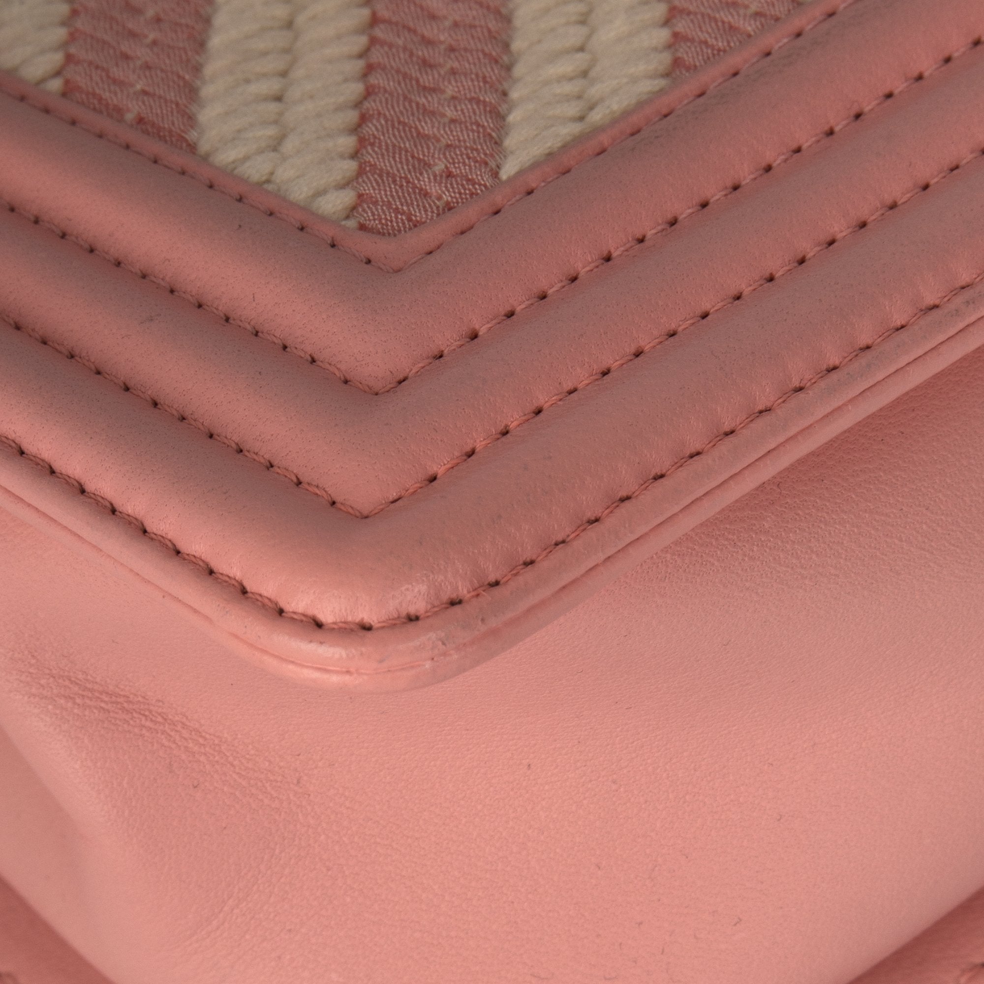 Chanel Small Braided Chevron Boy Bag