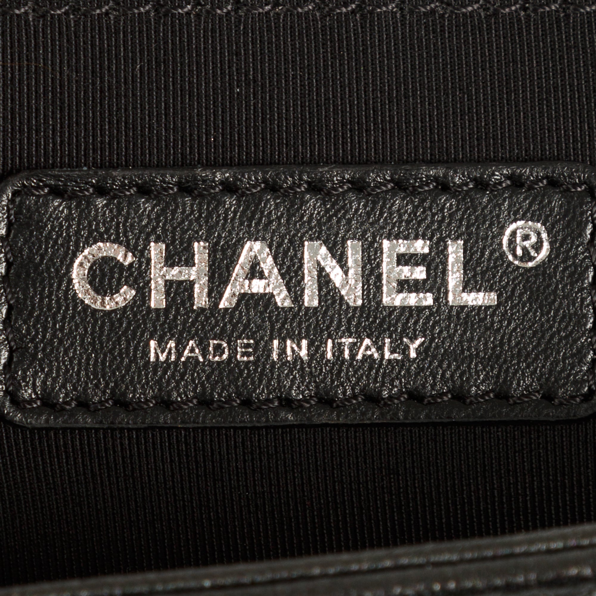 Chanel So Black Caviar Large Boy Bag w/ Authenticity Card