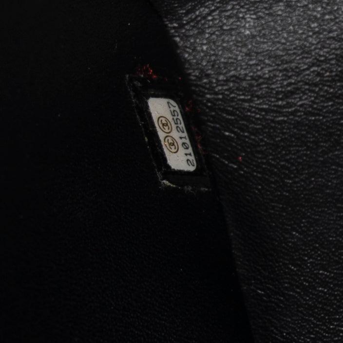 Chanel So Black Chevron Classic Jumbo Double Flap Bag w/ Box