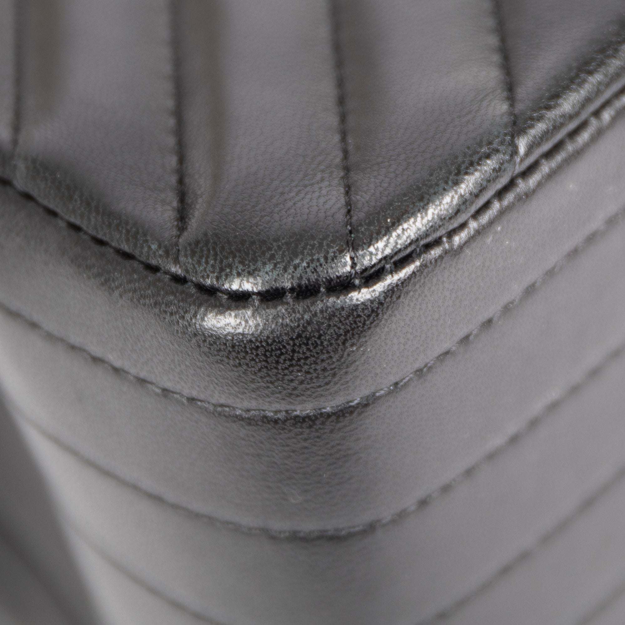 Chanel So Black Chevron Classic Jumbo Double Flap Bag w/ Box