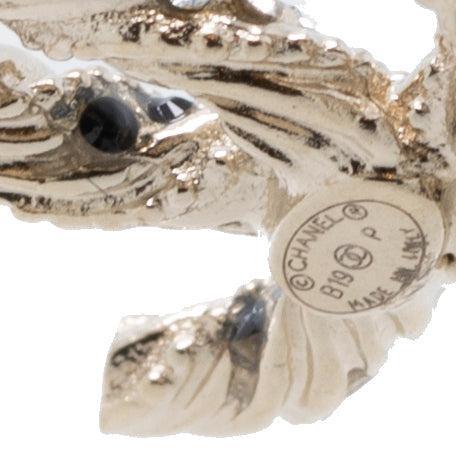 Chanel Strass CC Drop Earrings