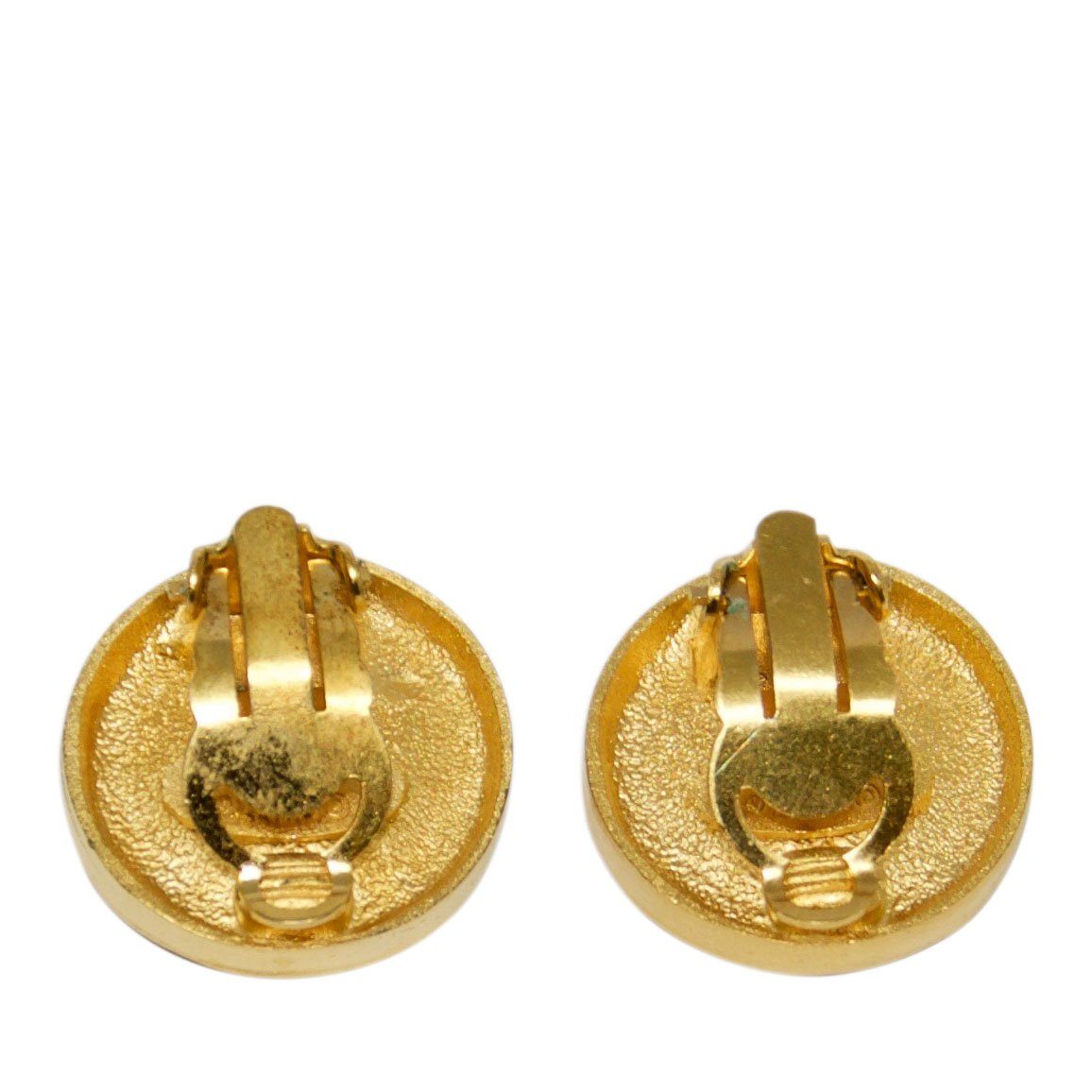 Chanel Vintage CC Logo Clip-On Earrings
