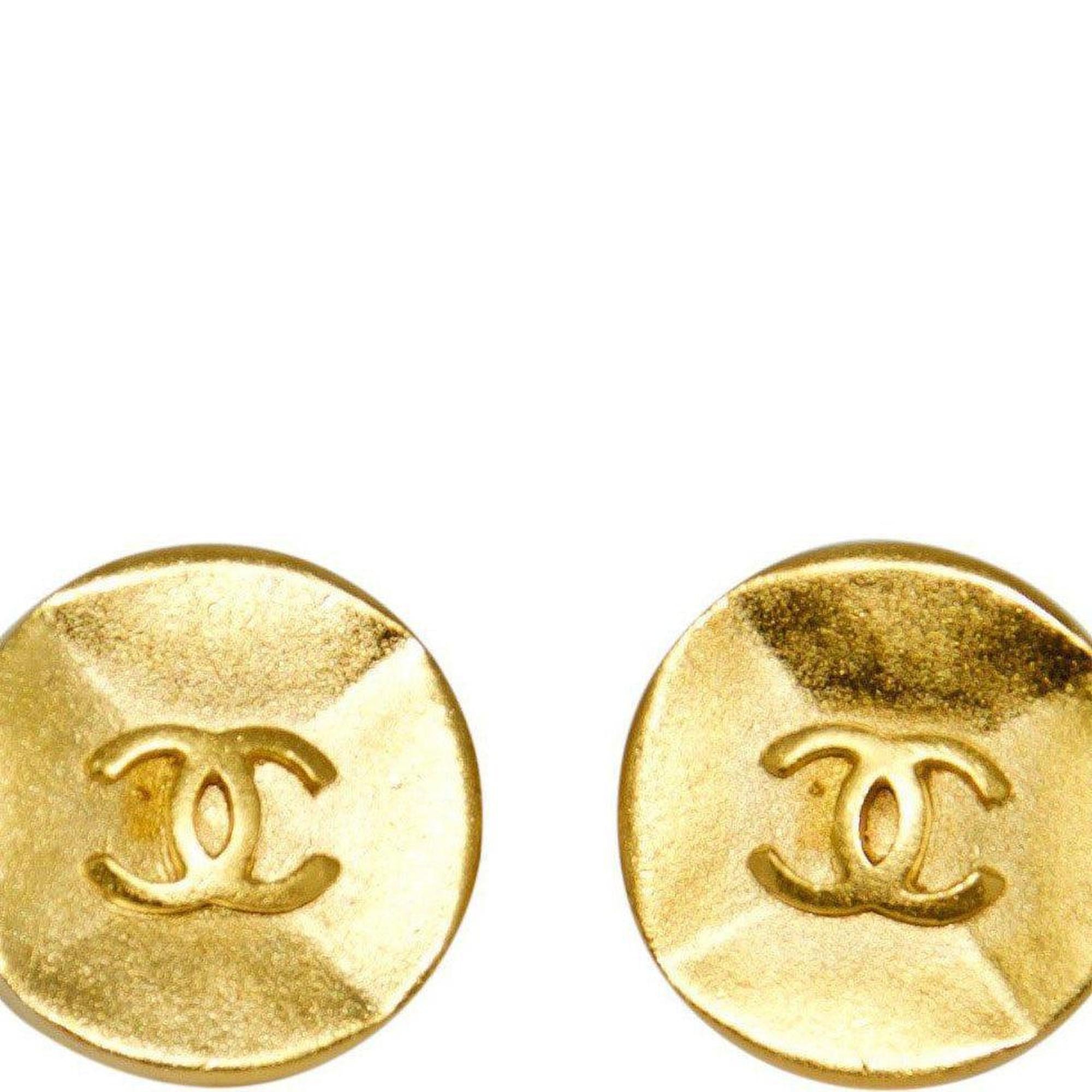 Chanel Vintage CC Logo Clip-On Earrings