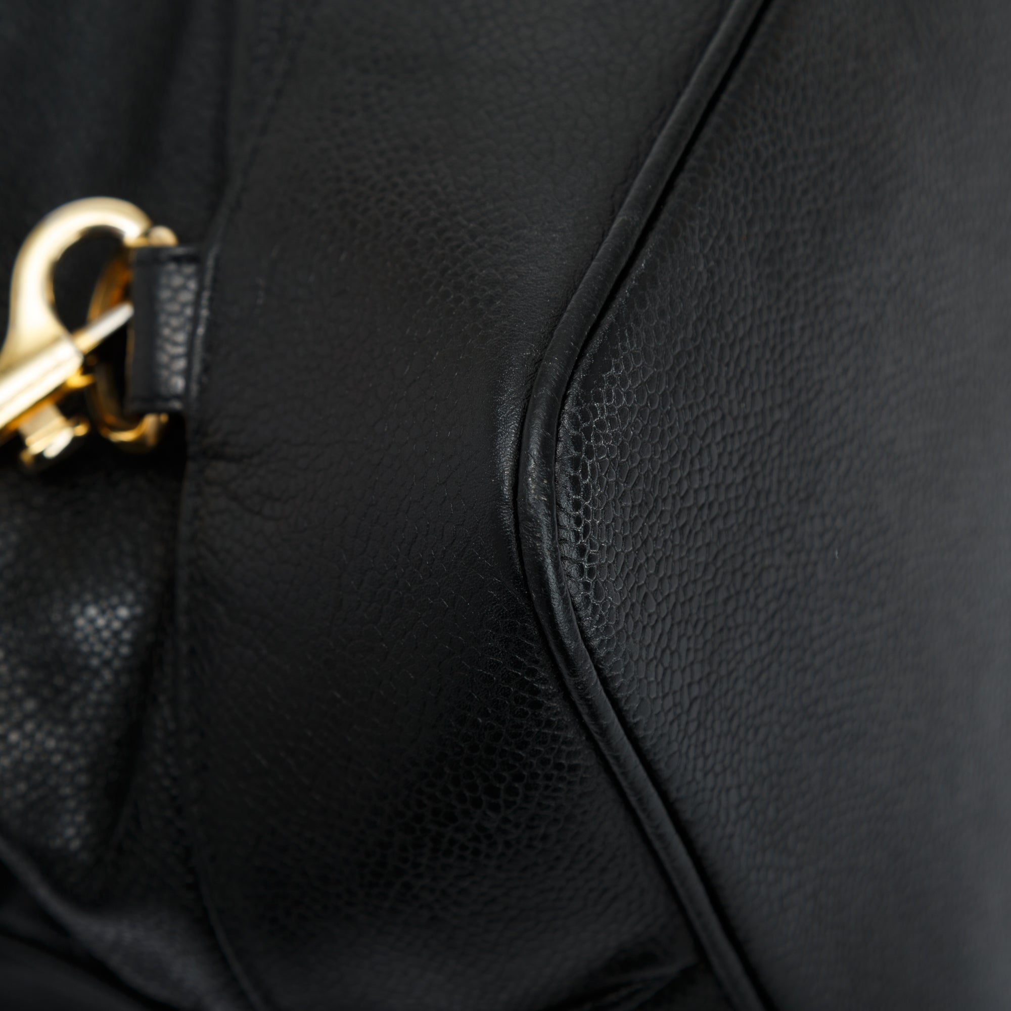 Chanel Vintage Large Caviar Leather Timeless Drawstring Sling Backpack