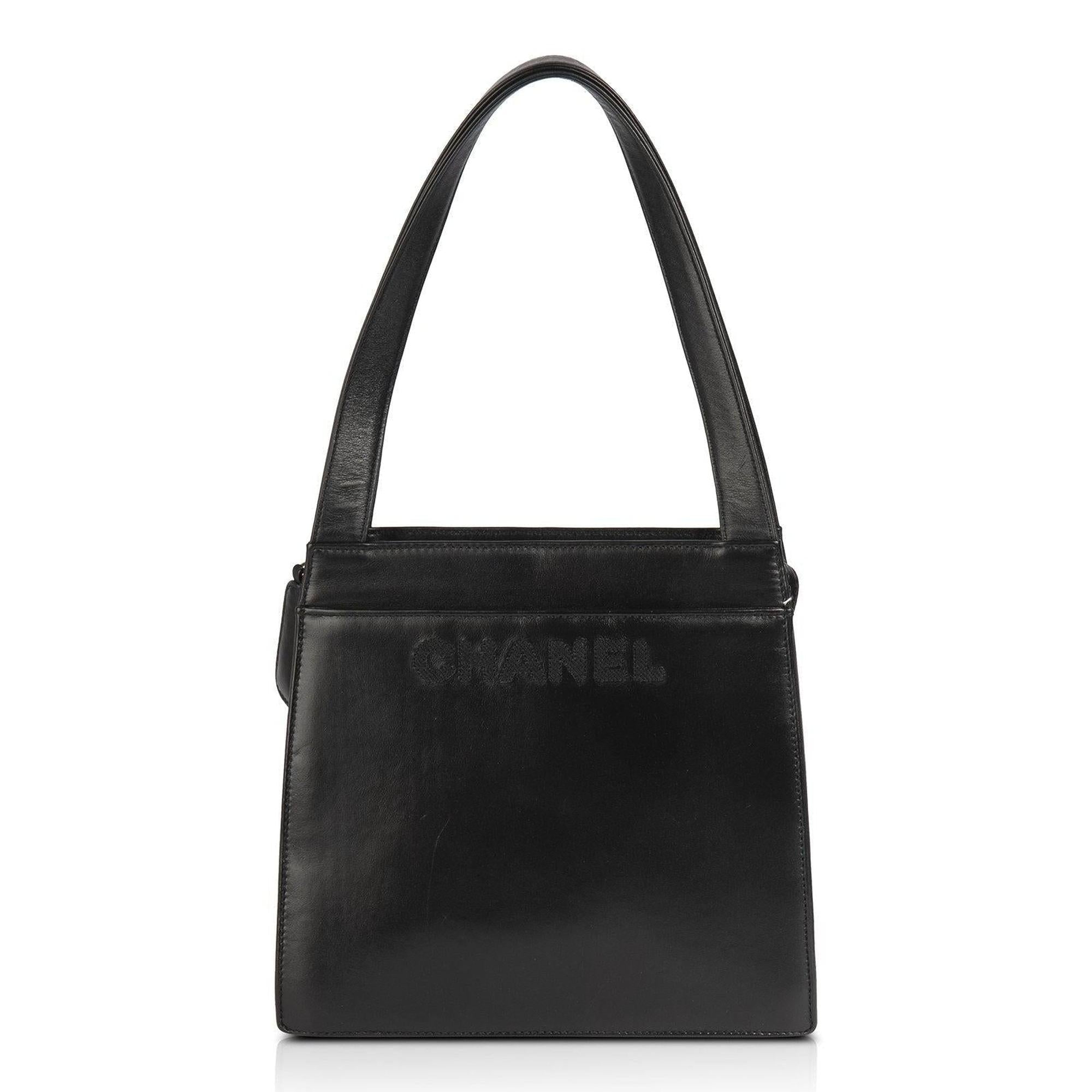 Chanel Vintage Logo Tote