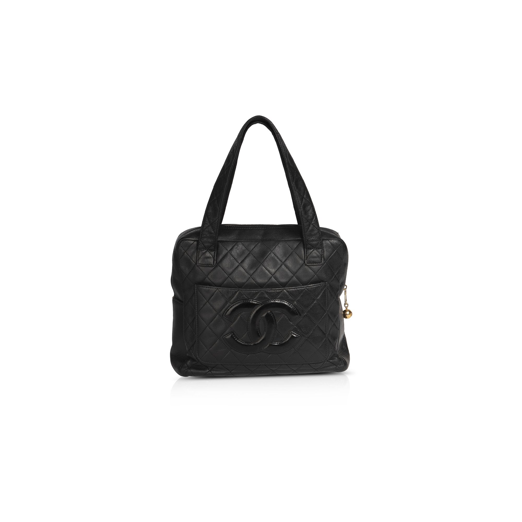 Chanel Vintage Quilted CC Tote
