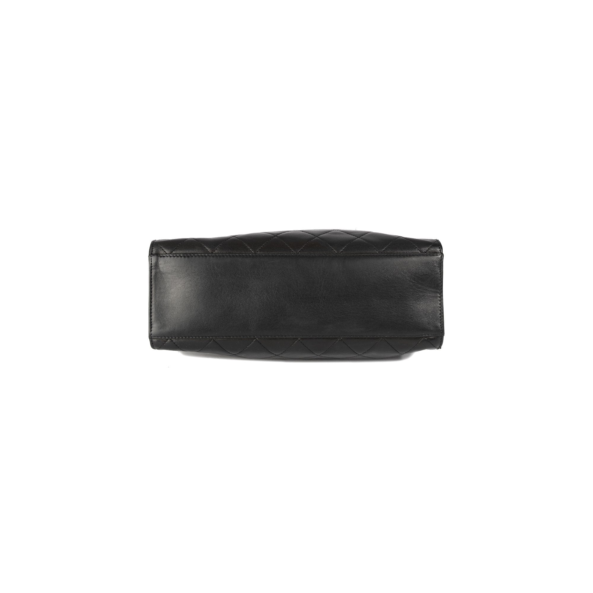 Chanel Vintage Quilted Leather CC Tote