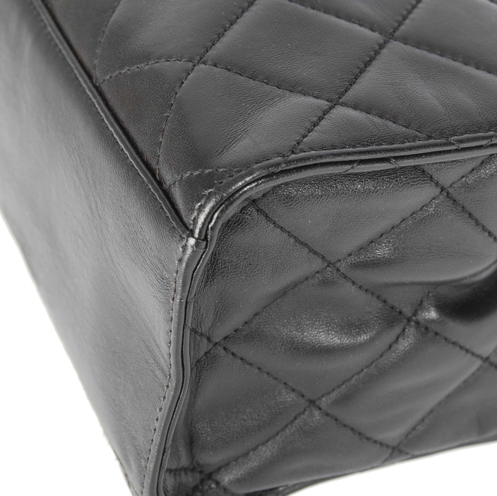 Chanel Vintage Quilted Leather CC Tote