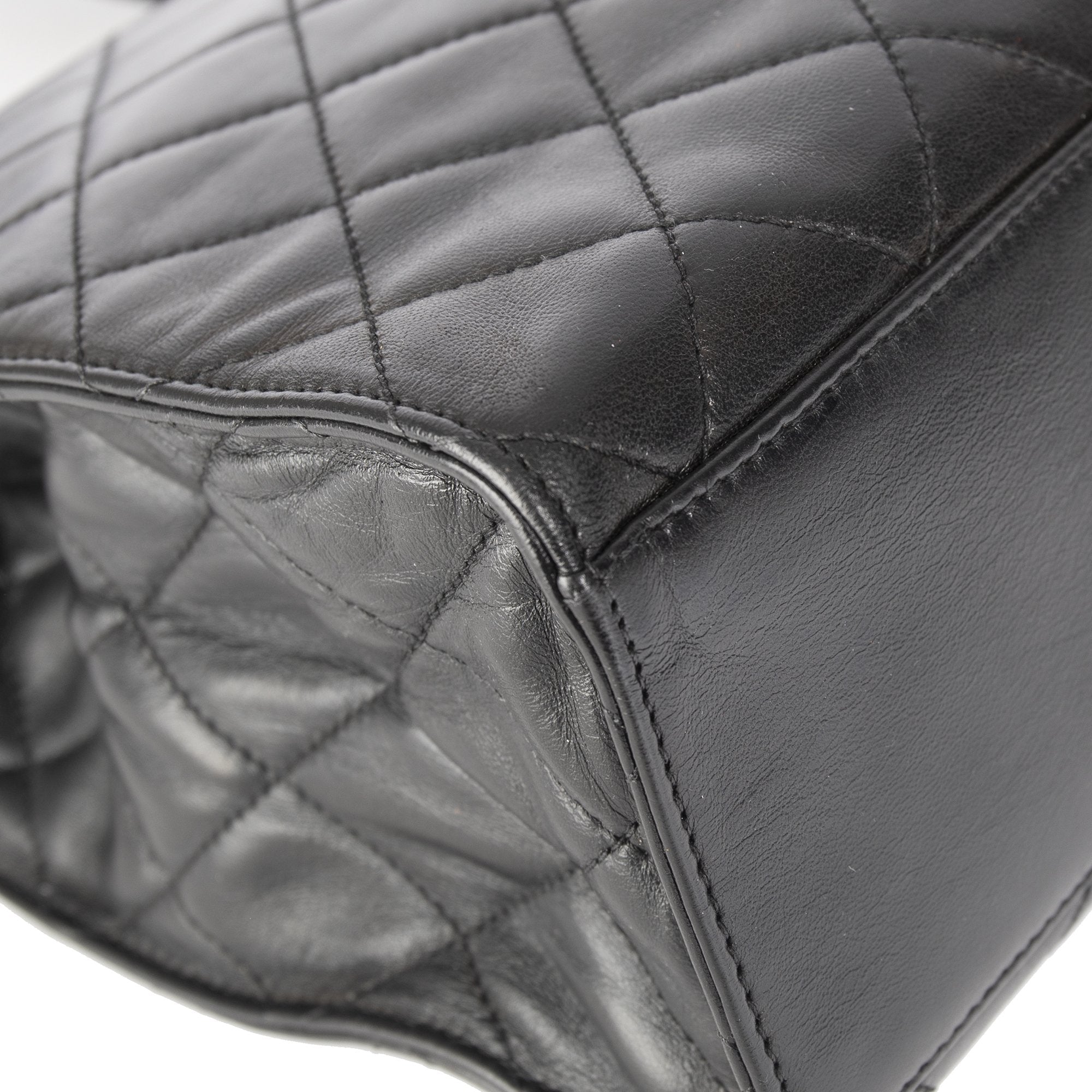 Chanel Vintage Quilted Leather CC Tote