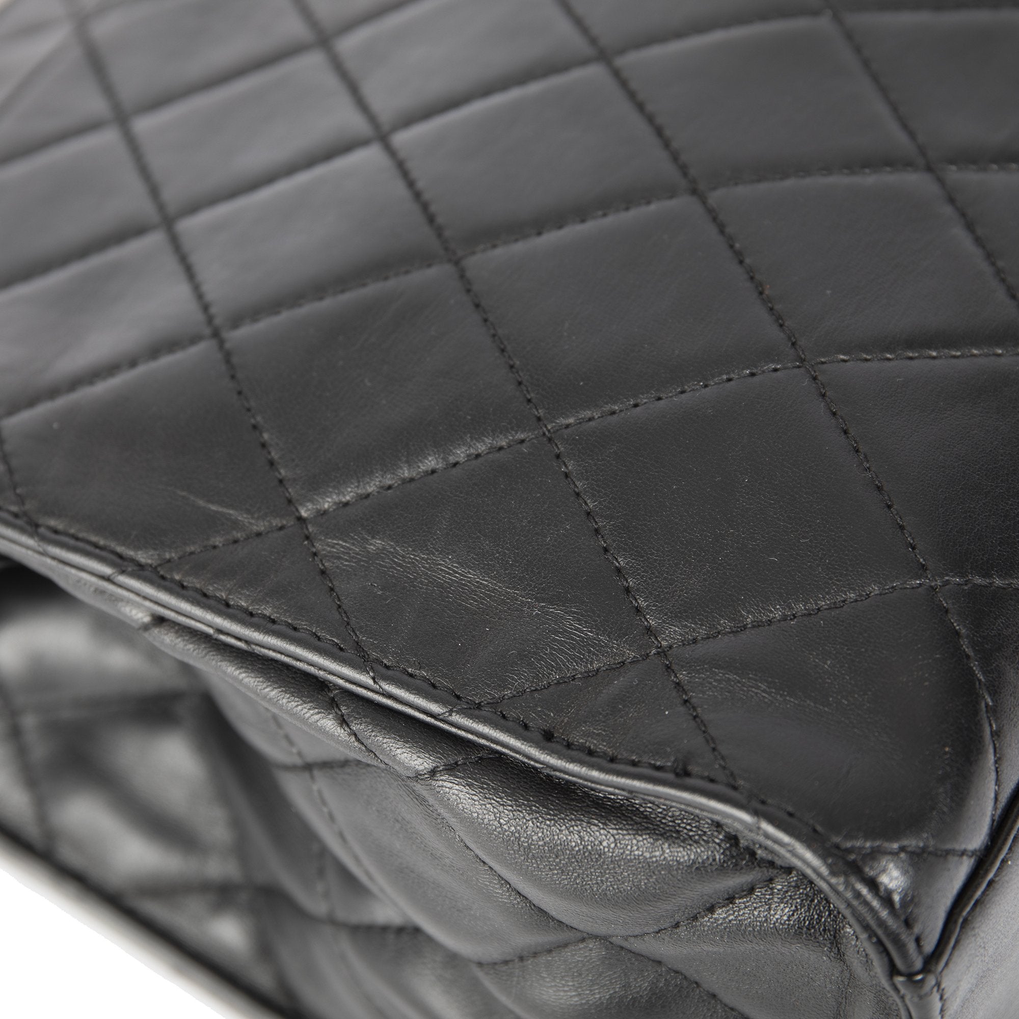 Chanel Vintage Quilted Leather CC Tote