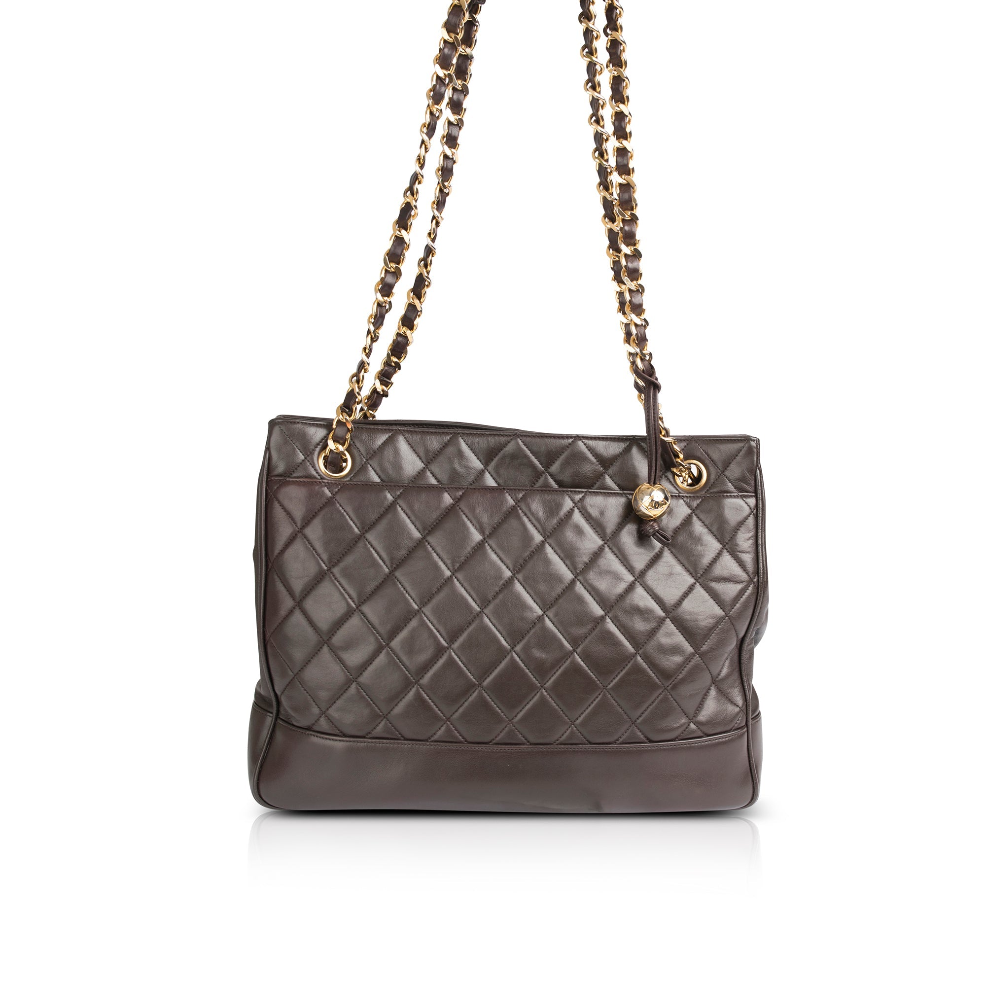 Chanel Vintage Quilted Leather Tote