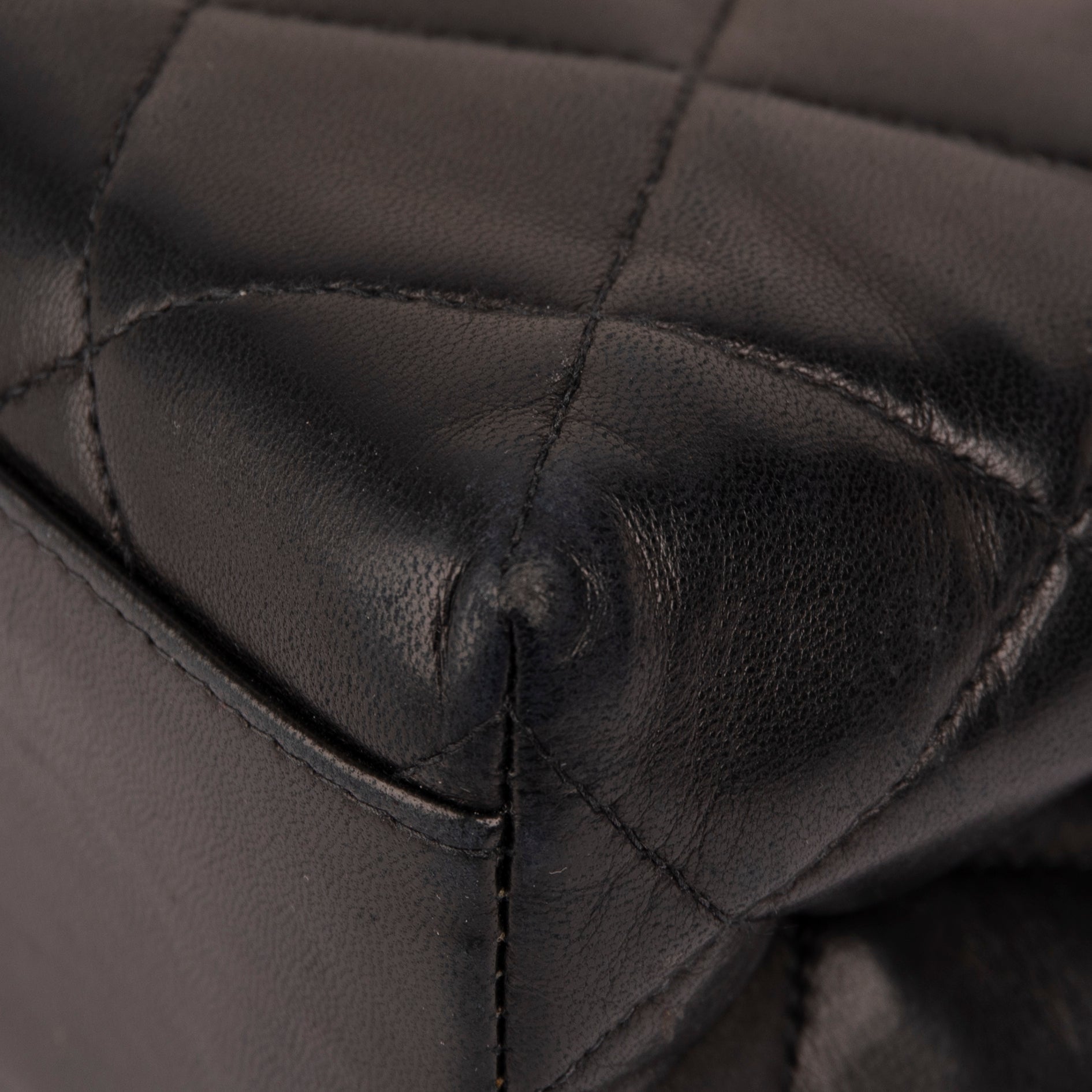 Chanel Vintage Small Quilted Leather CC Shoulder Bag w/ Box