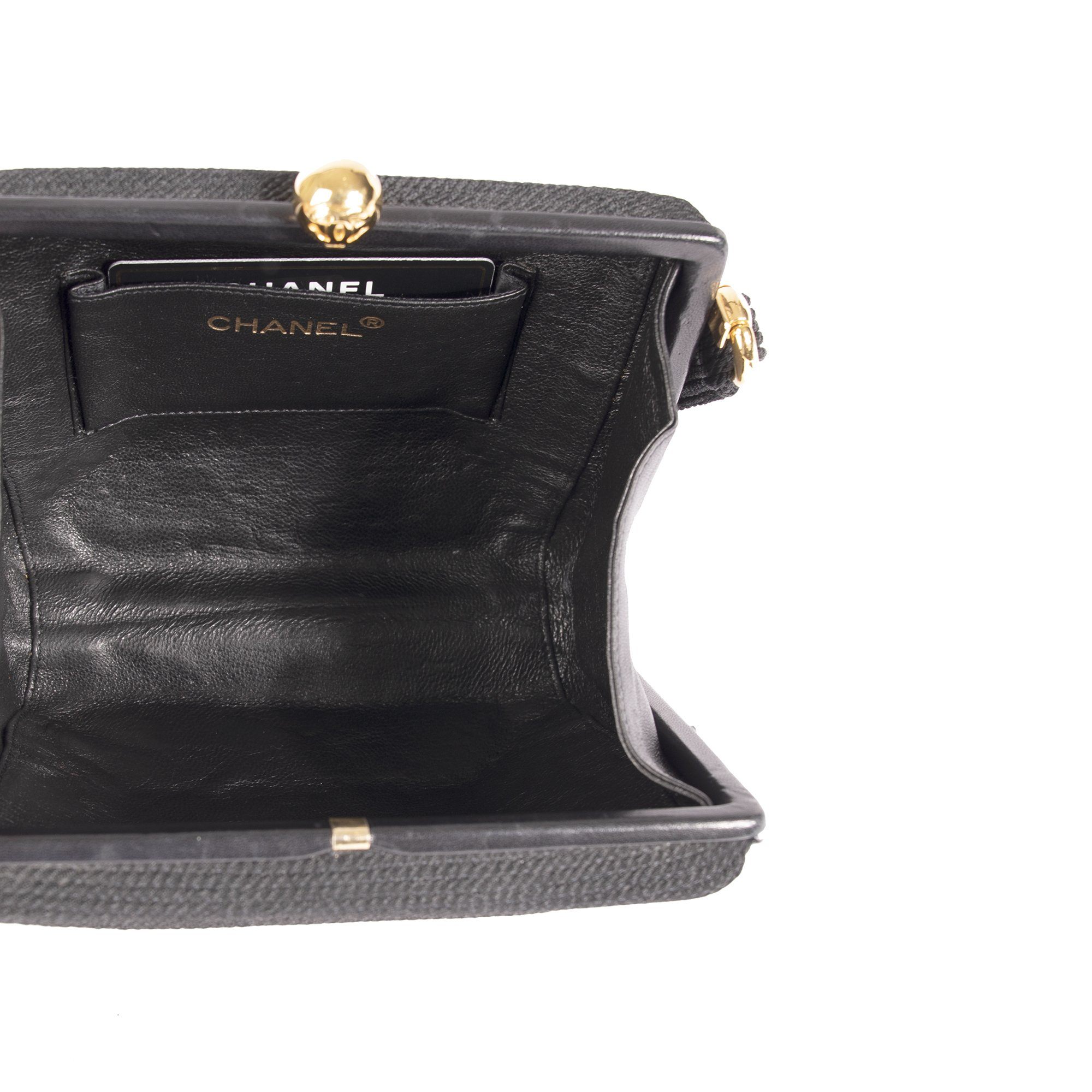 Chanel Vintage Woven Frame Bag