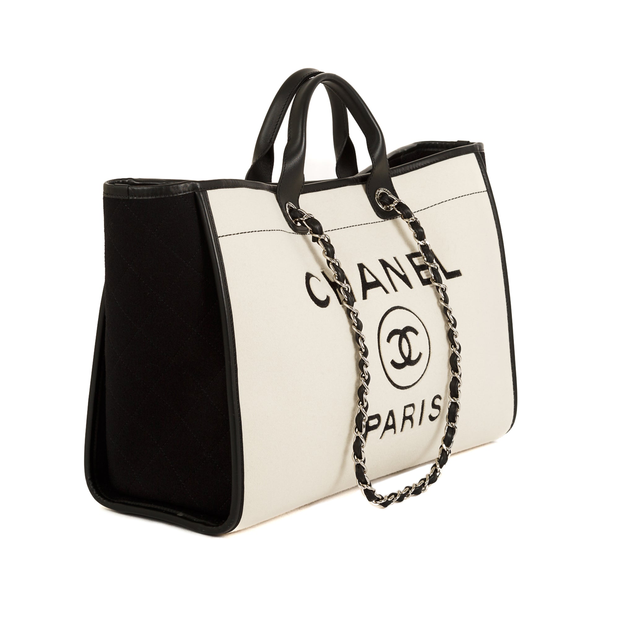 Chanel Wool Felt Large Deauville Tote