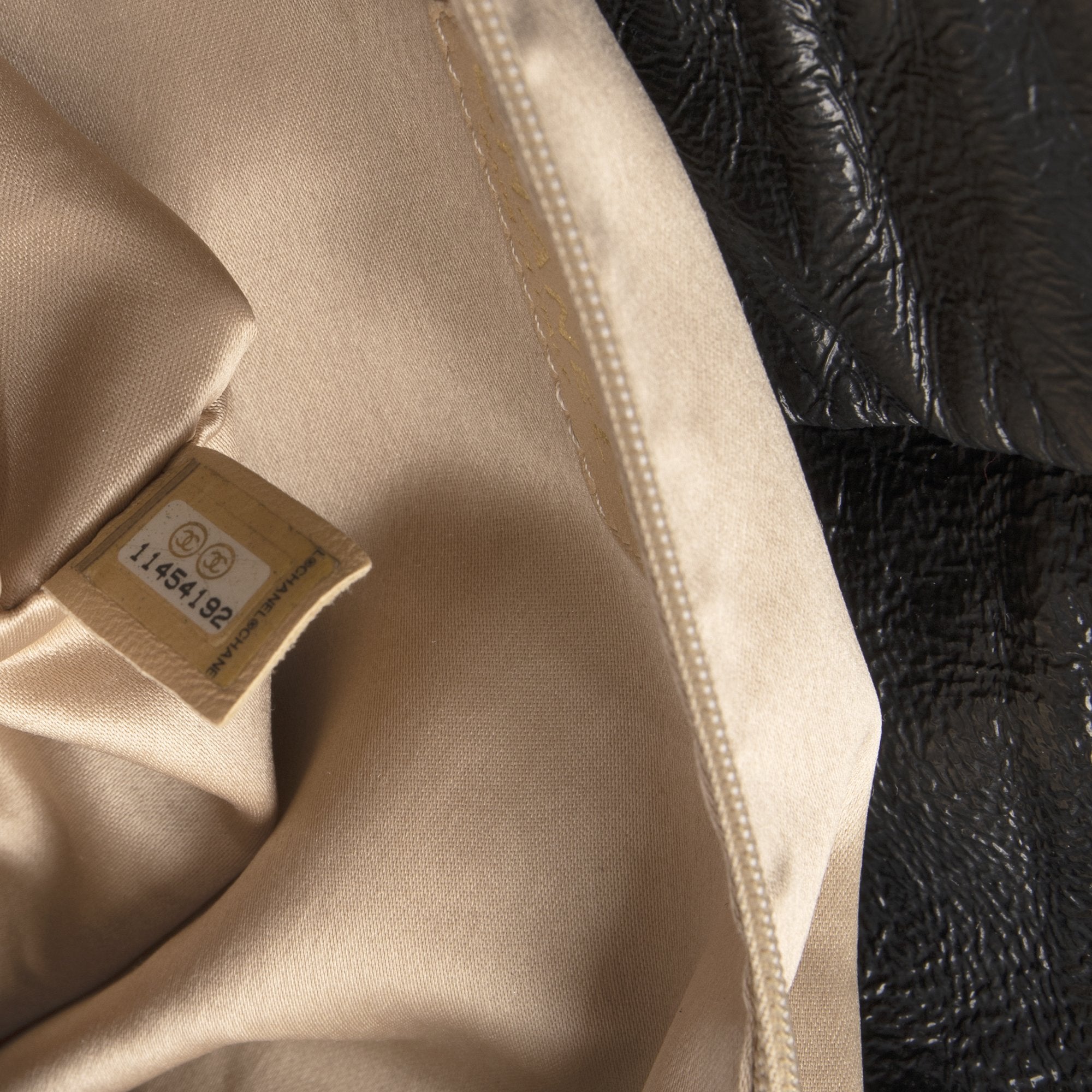 Chanel XL Patent Rock & Chain Accordion Flap Bag