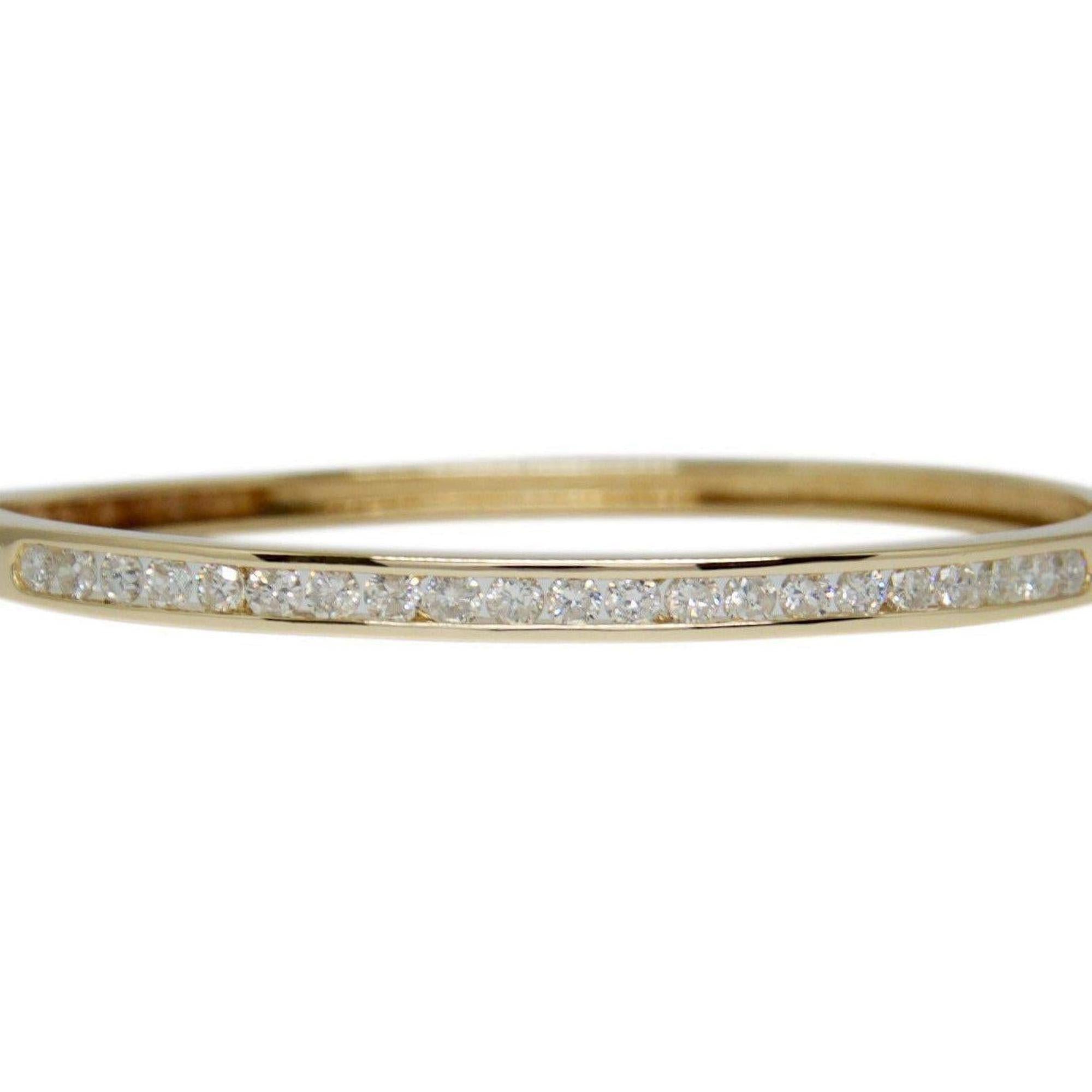 Channel-Set Half Circle Diamond Bangle Bracelet