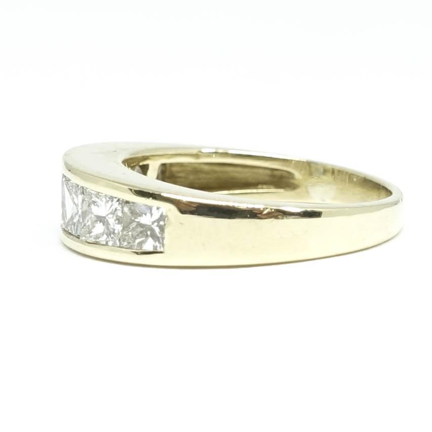 Channel-Set Princess Cut Diamond Band